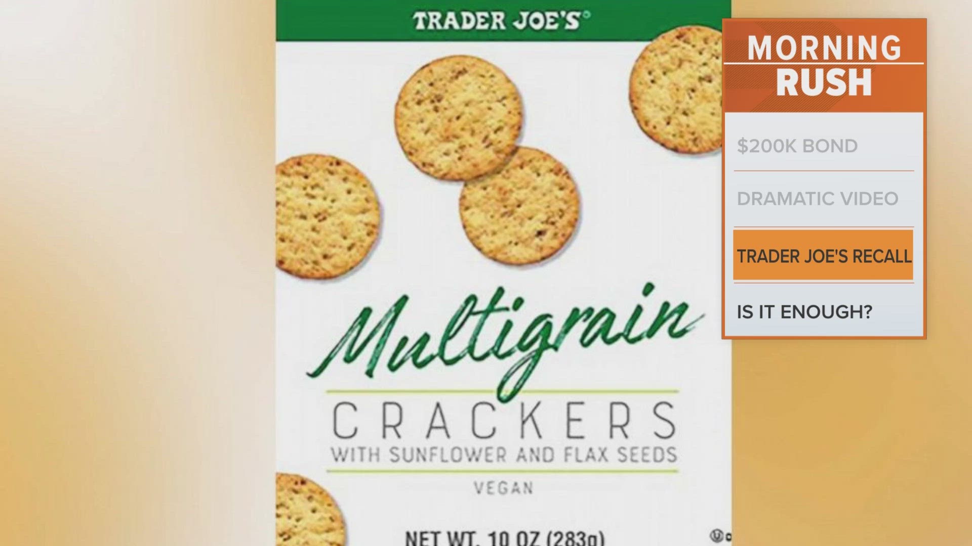 The company's press release says their Multigrain Crackers with Sunflower and Flax Seeds with Best If Used By dates 03/01/24 – 03/05/24 may contain metal.