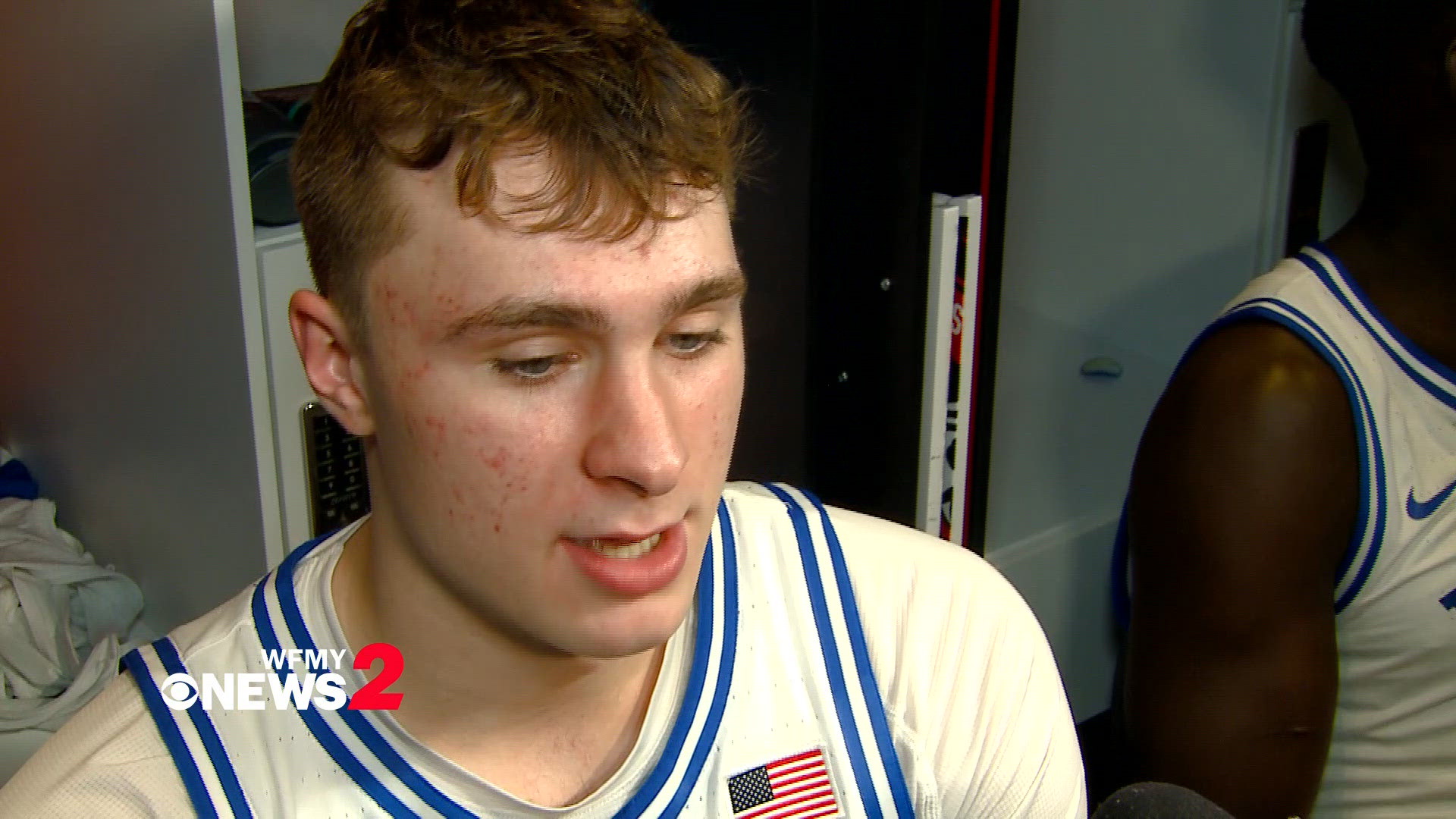 Duke Freshman Cooper Flagg describes how he felt coming back after his ankle injury. 