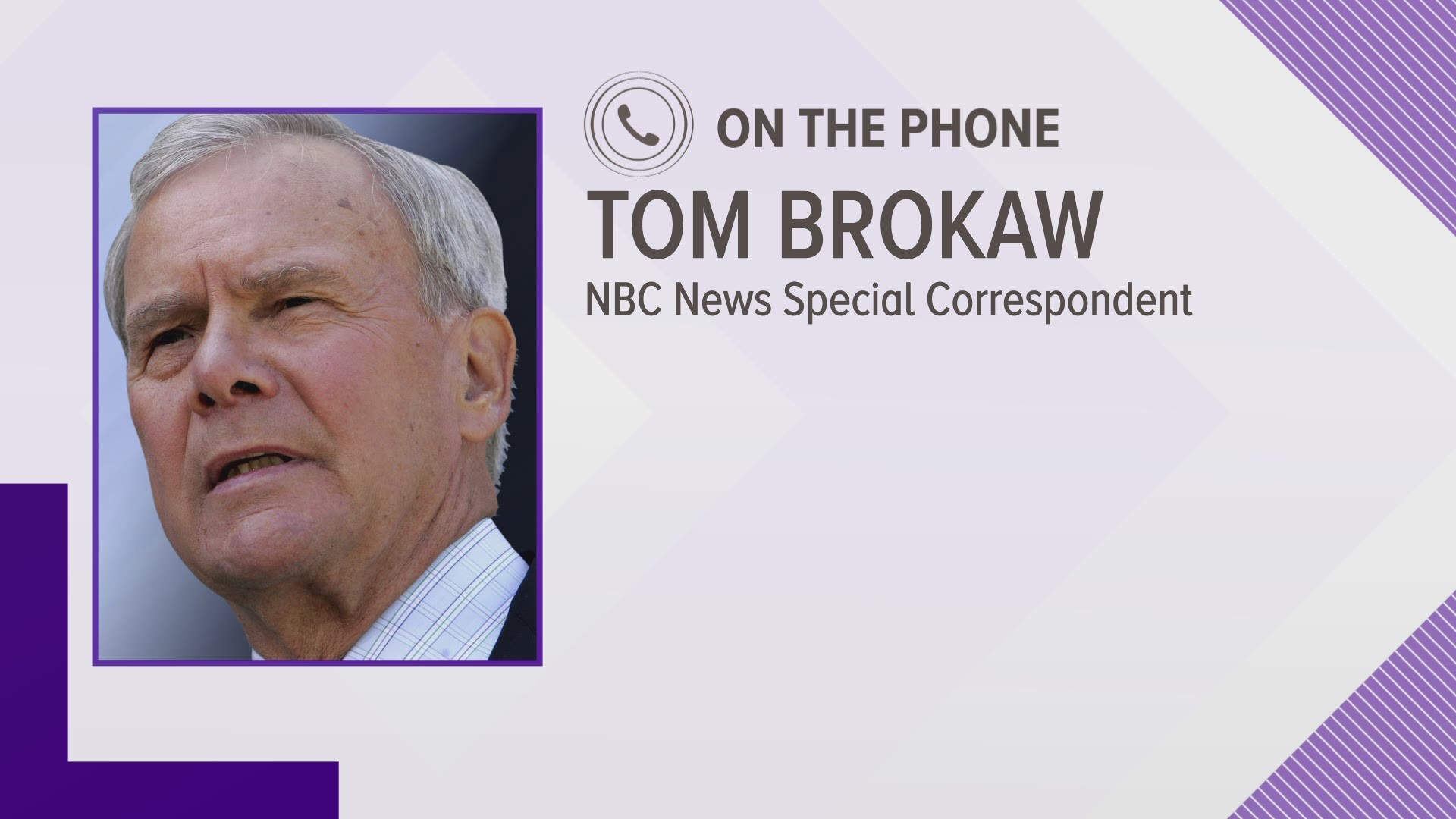 NBC's Tom Brokaw Reflects on Tim Russert