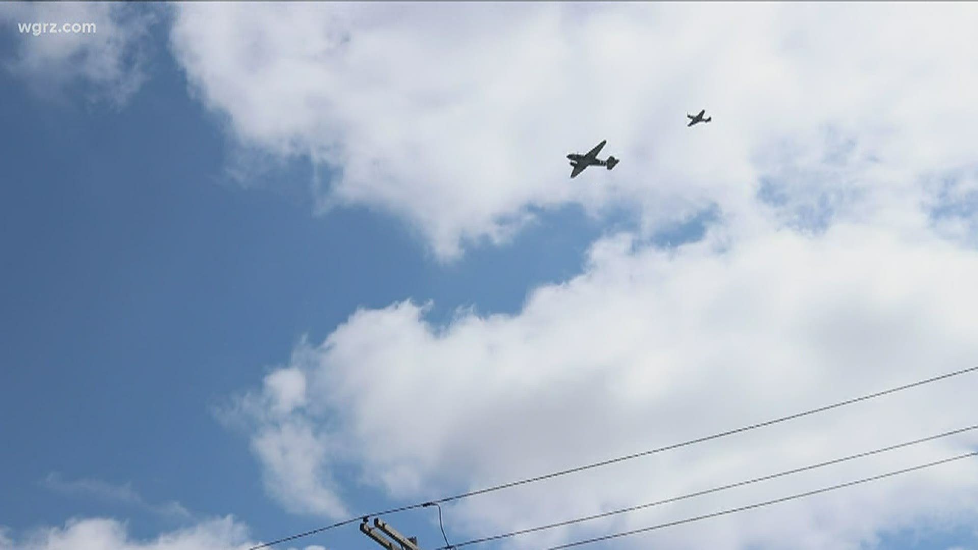 WW II planes honor healthcare workers