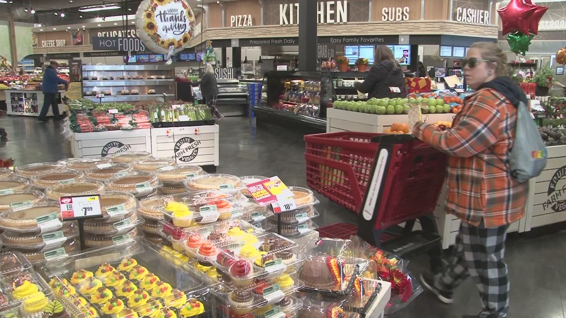 There's just a few days left until Thanksgiving, and many shoppers used the weekend to stock up ahead of the big feast.