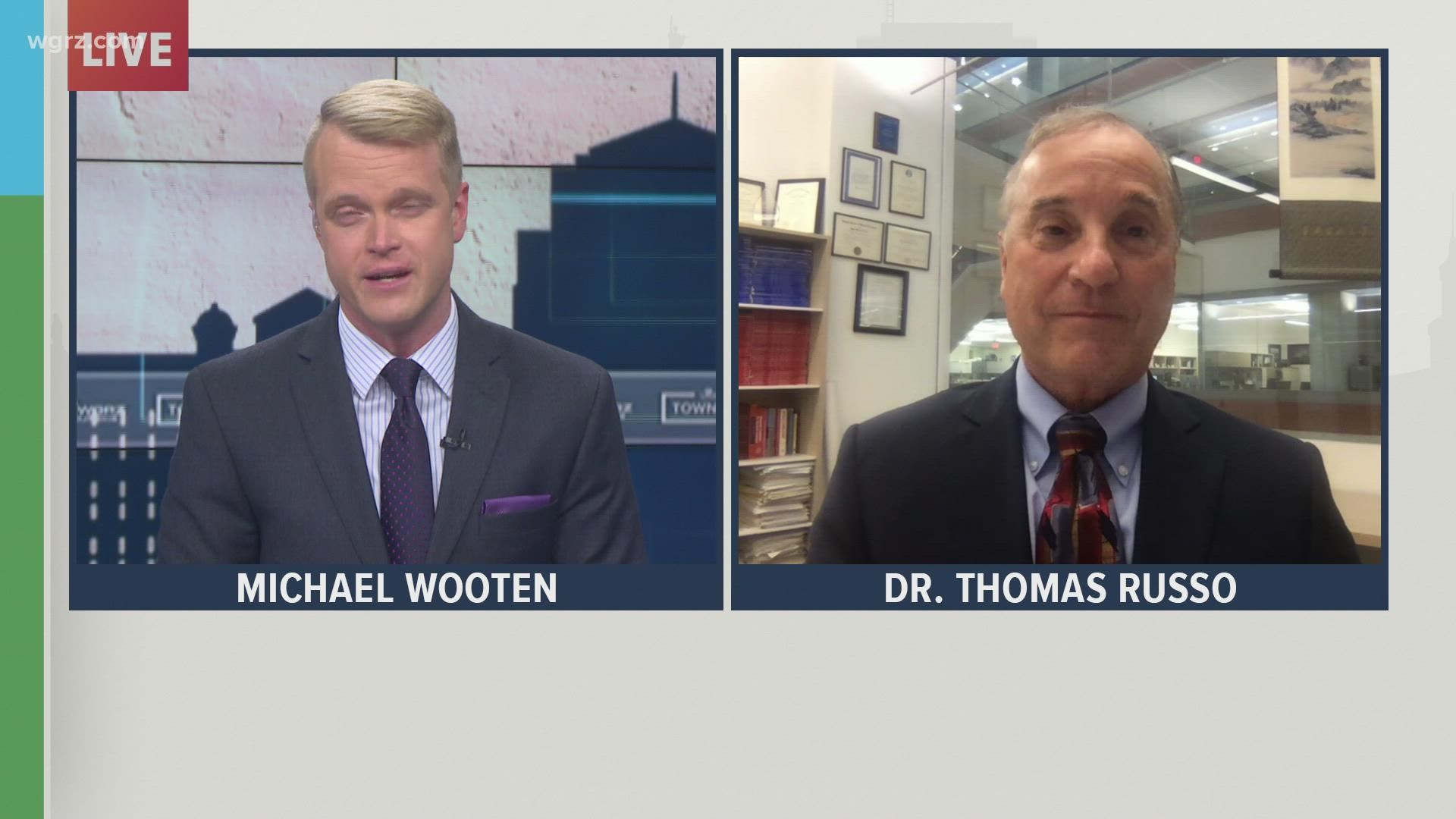 dr. Thomas Russo, chief of infectious disease at U-B's Jacobs school of medicine joins our town hall to discuss the increase covid cases in wny.