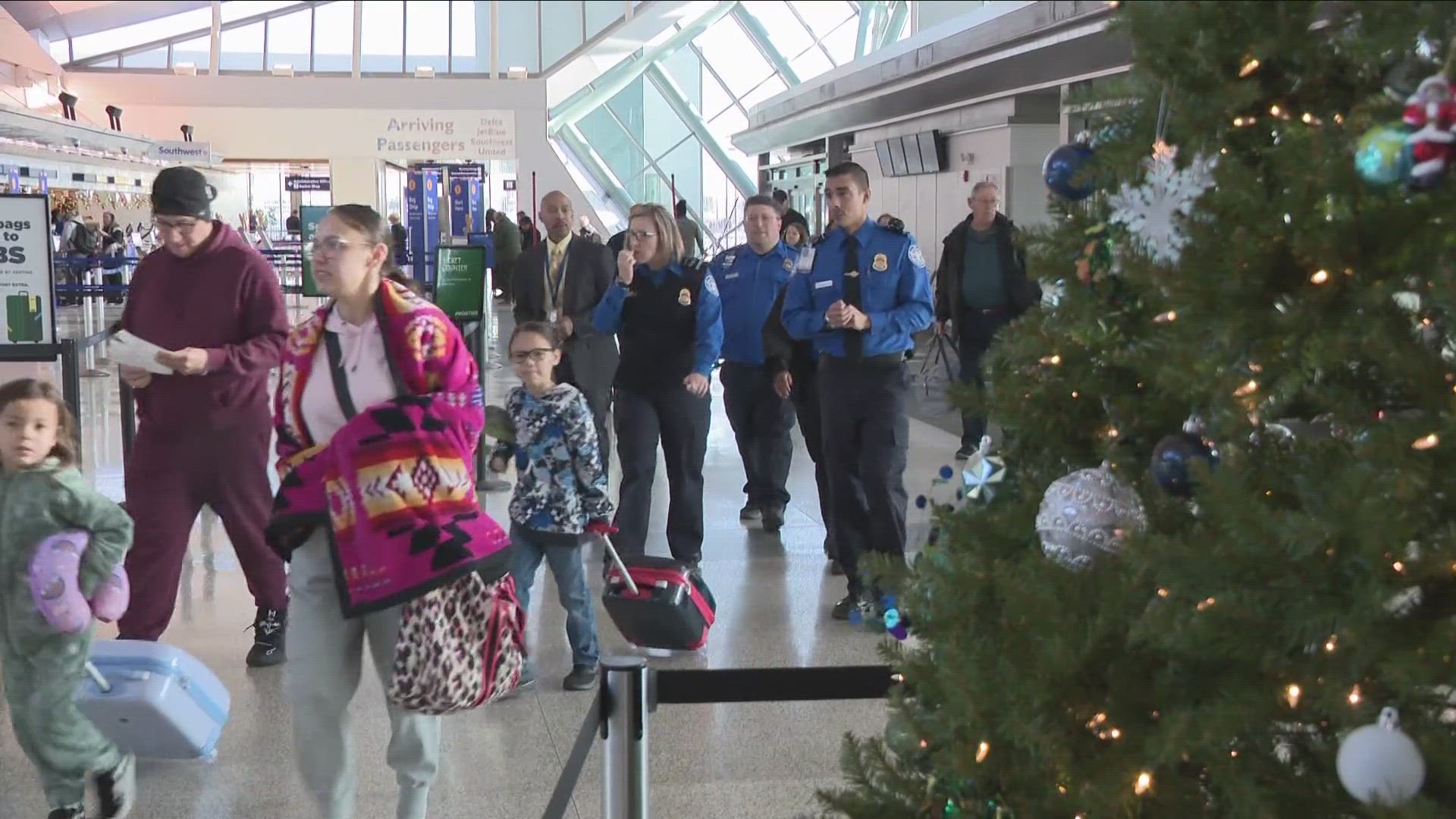 According to AAA, 7.5 million people will fly between Dec. 23 and New Year's Day, and TSA is prepping for the increase in travelers.