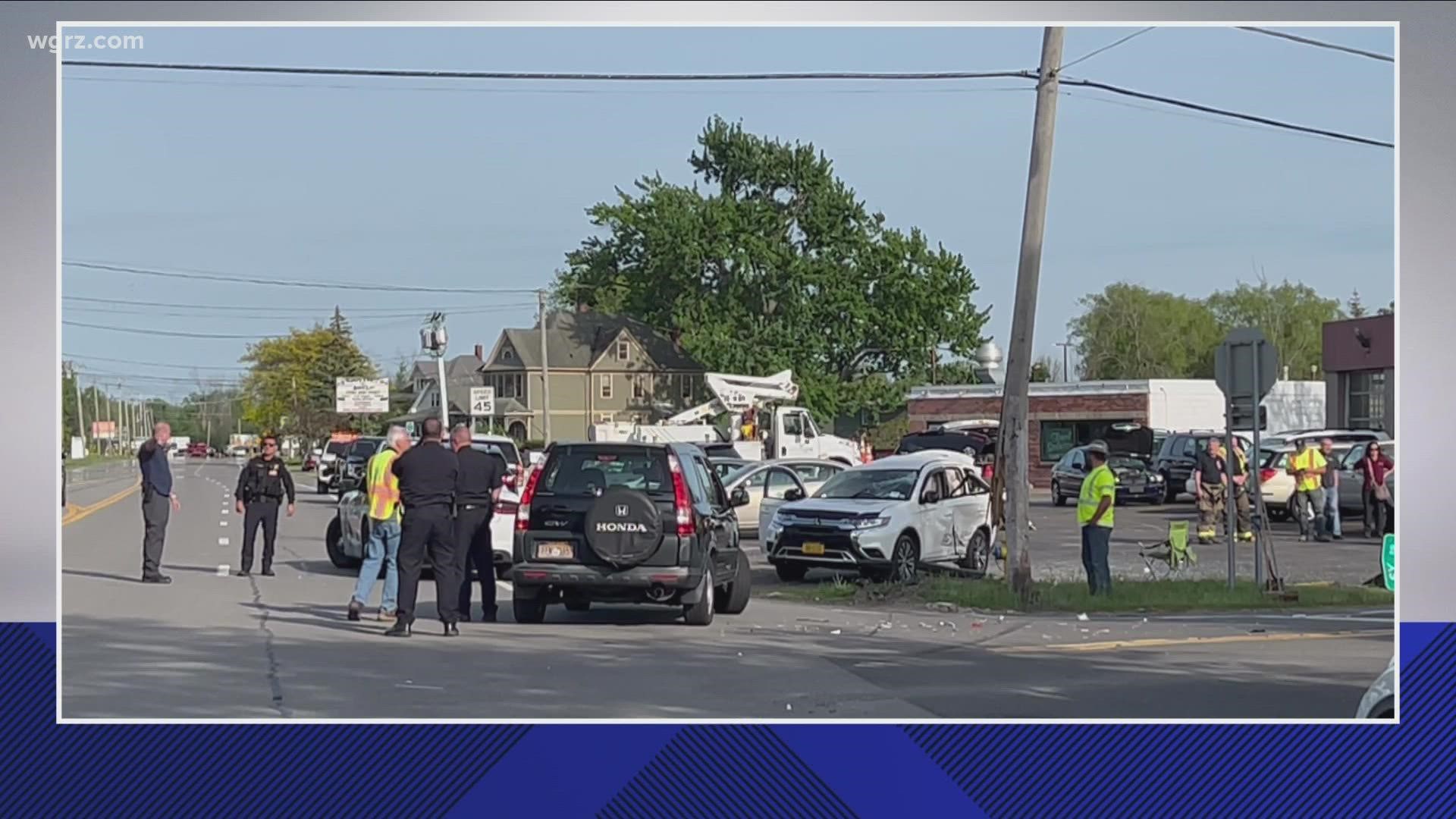 The NCSO said the driver of a Mitsubishi had two children in the back seat, an infant and a 2-year-old.