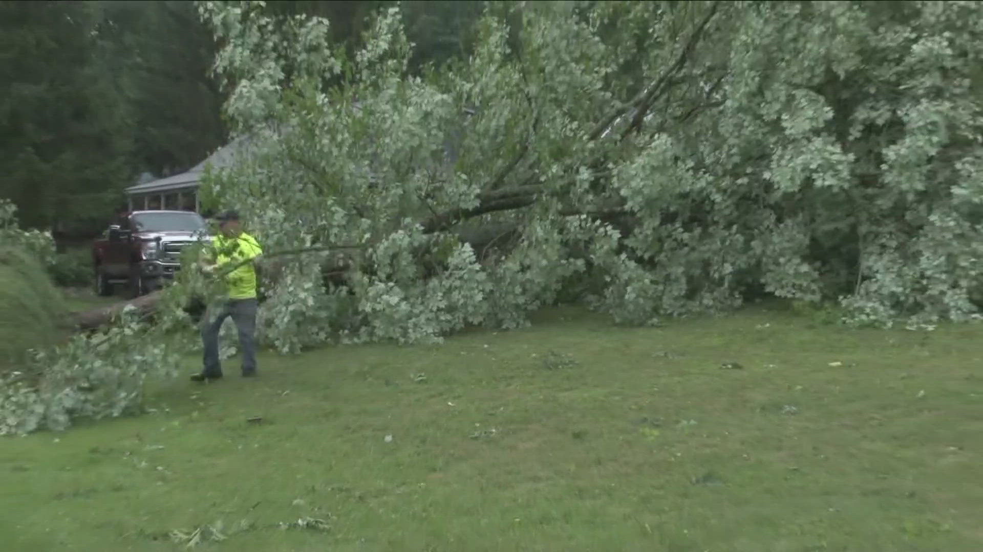 Clean up continues where a fourth confirmed tornado left a path of debris and destruction that stretches a mile and a half.