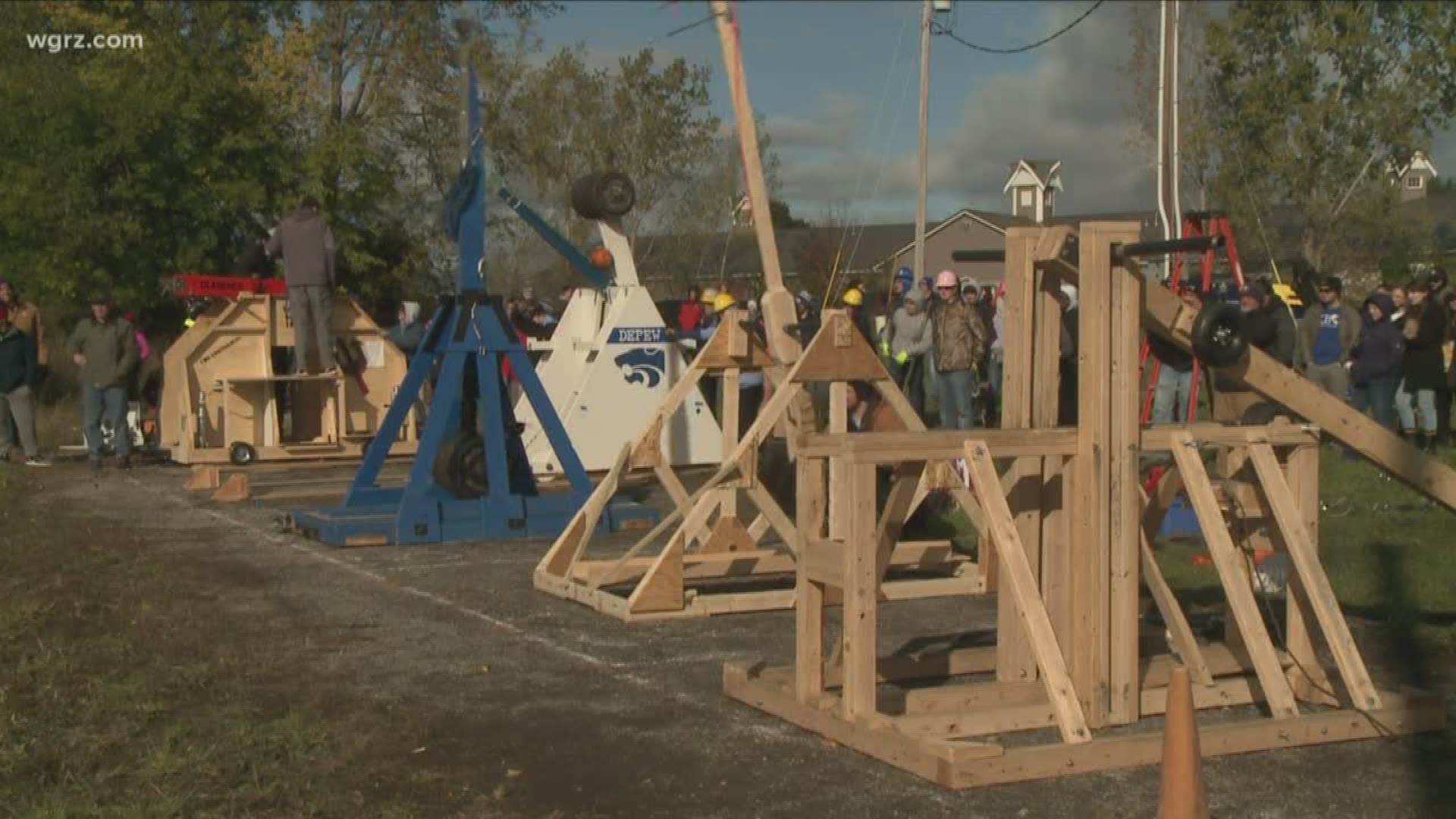 Twelve high school students will compete against each other in this year's trebuchet competition.