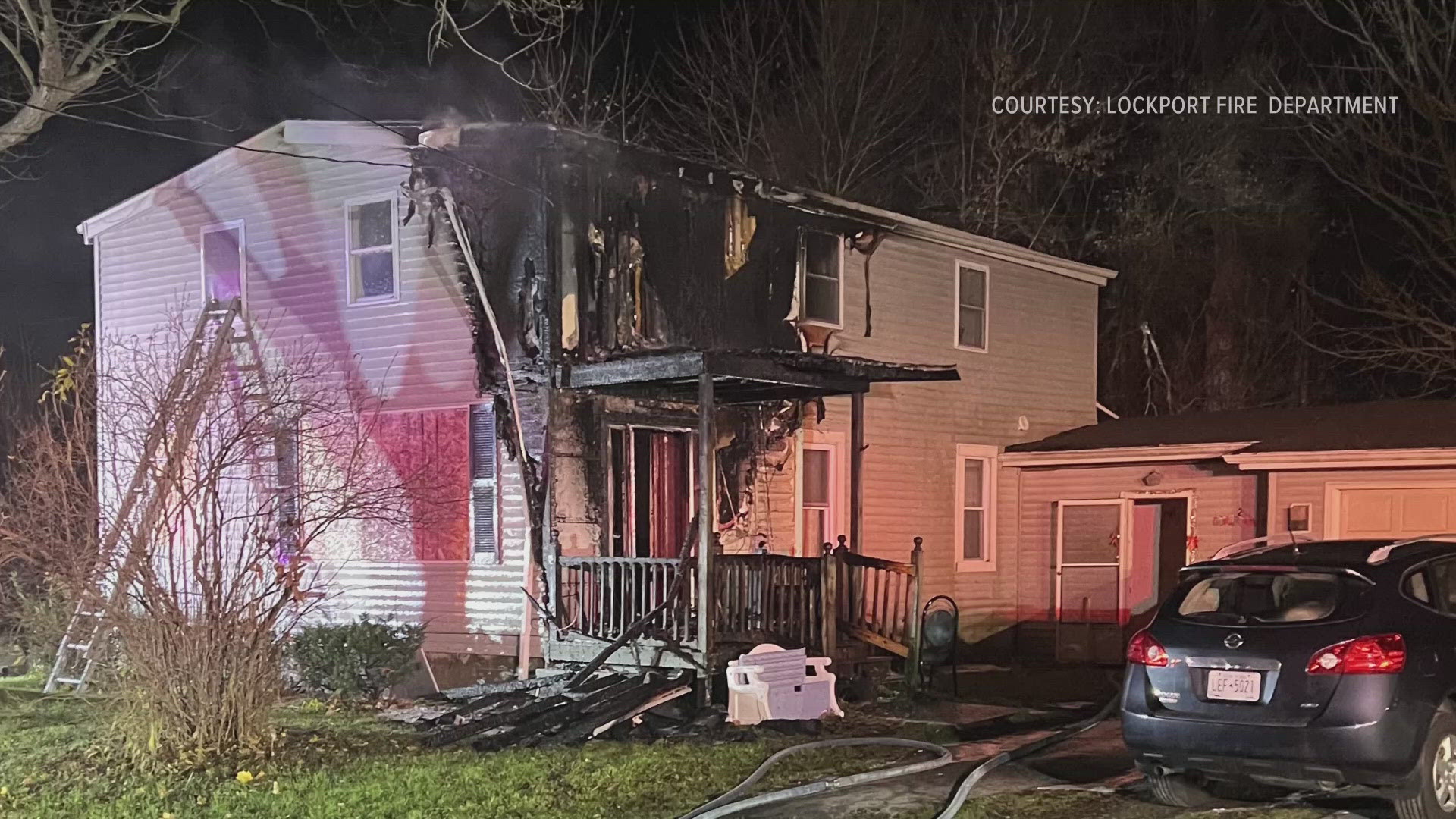 Lockport house fire Tuesday night 11/27/24