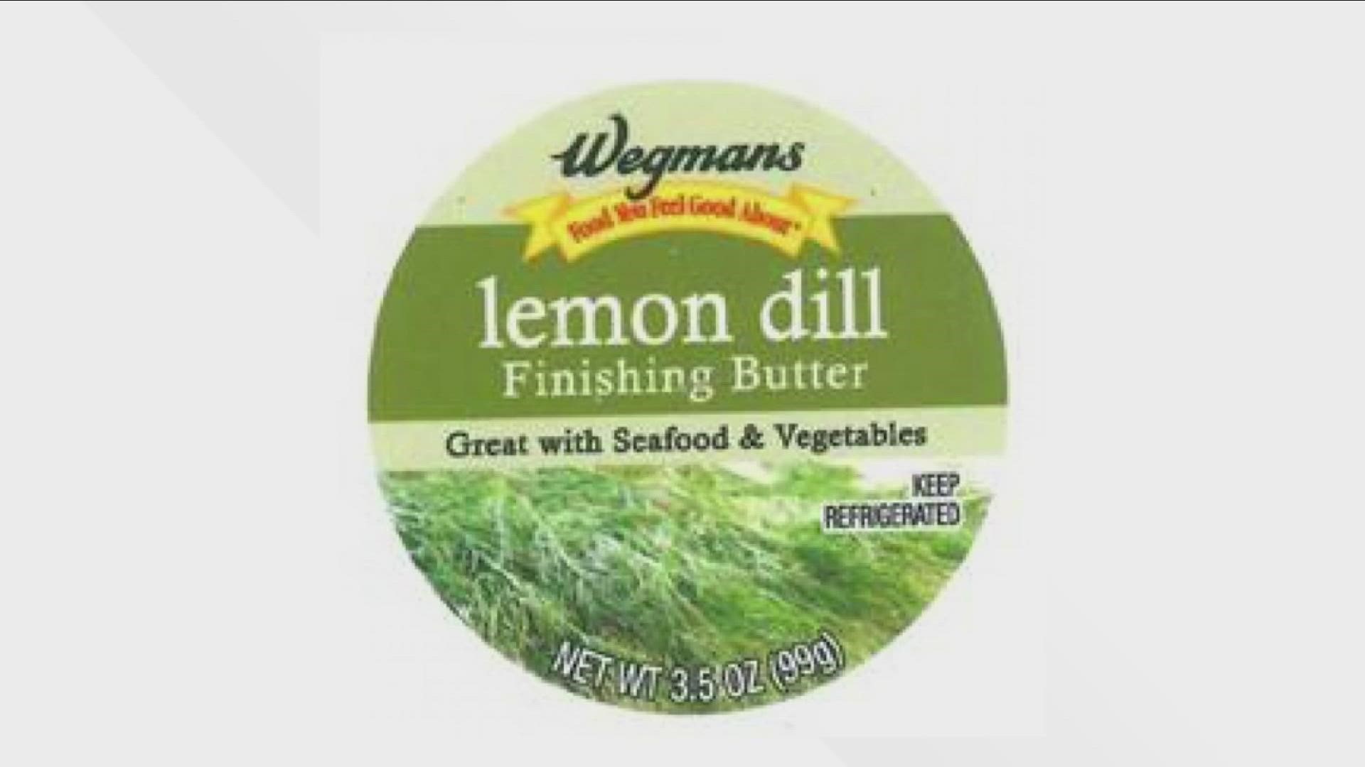 Wegmans Recalling Lemon Dill Finishing Butter