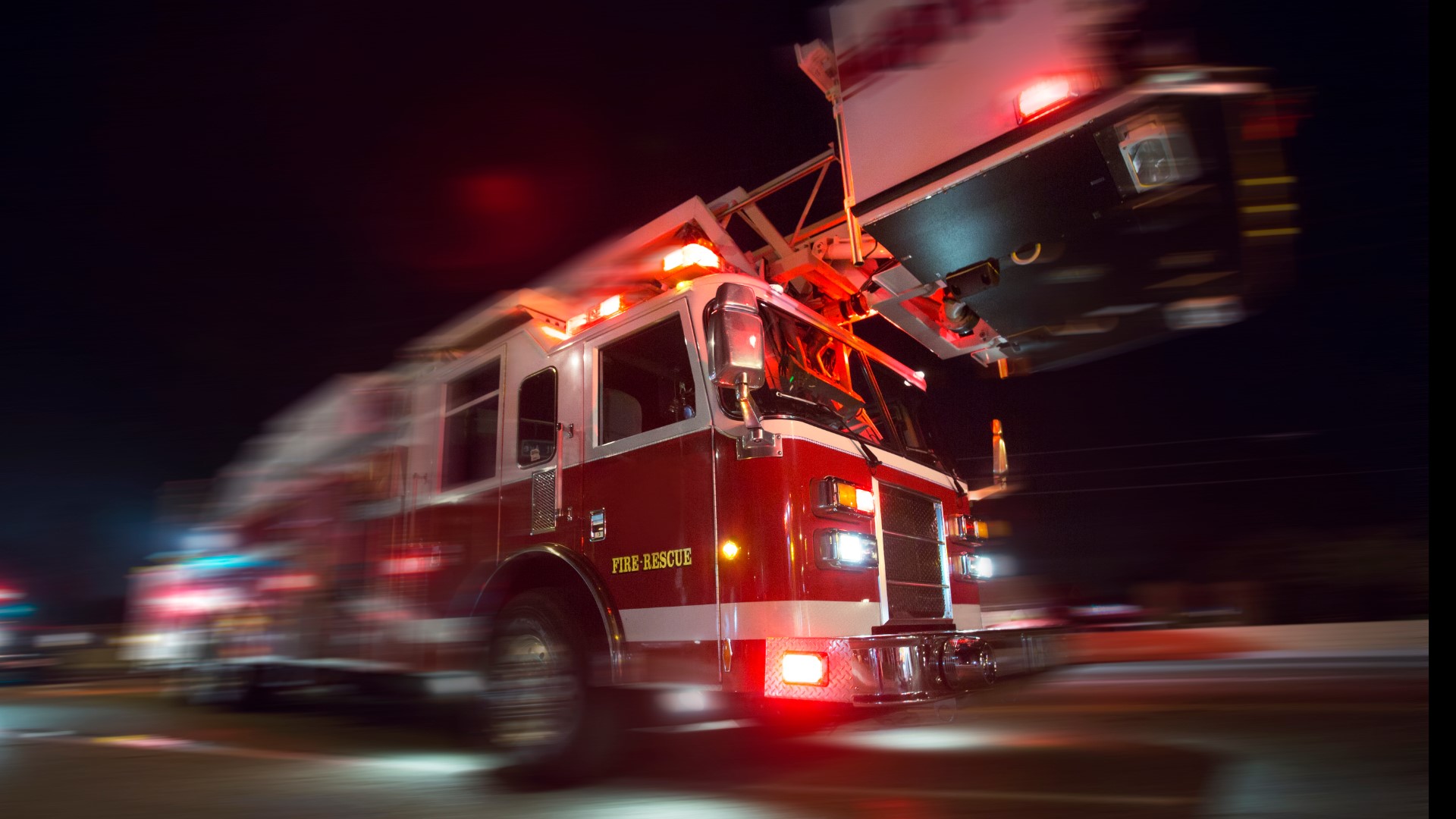 Firefighters were able to save two cats and a pet rat from the home.