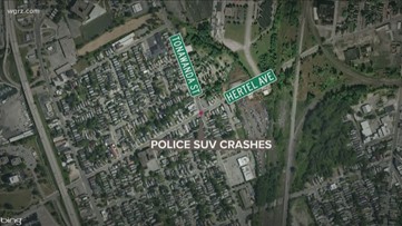 Buffalo police officers hurt in crash
