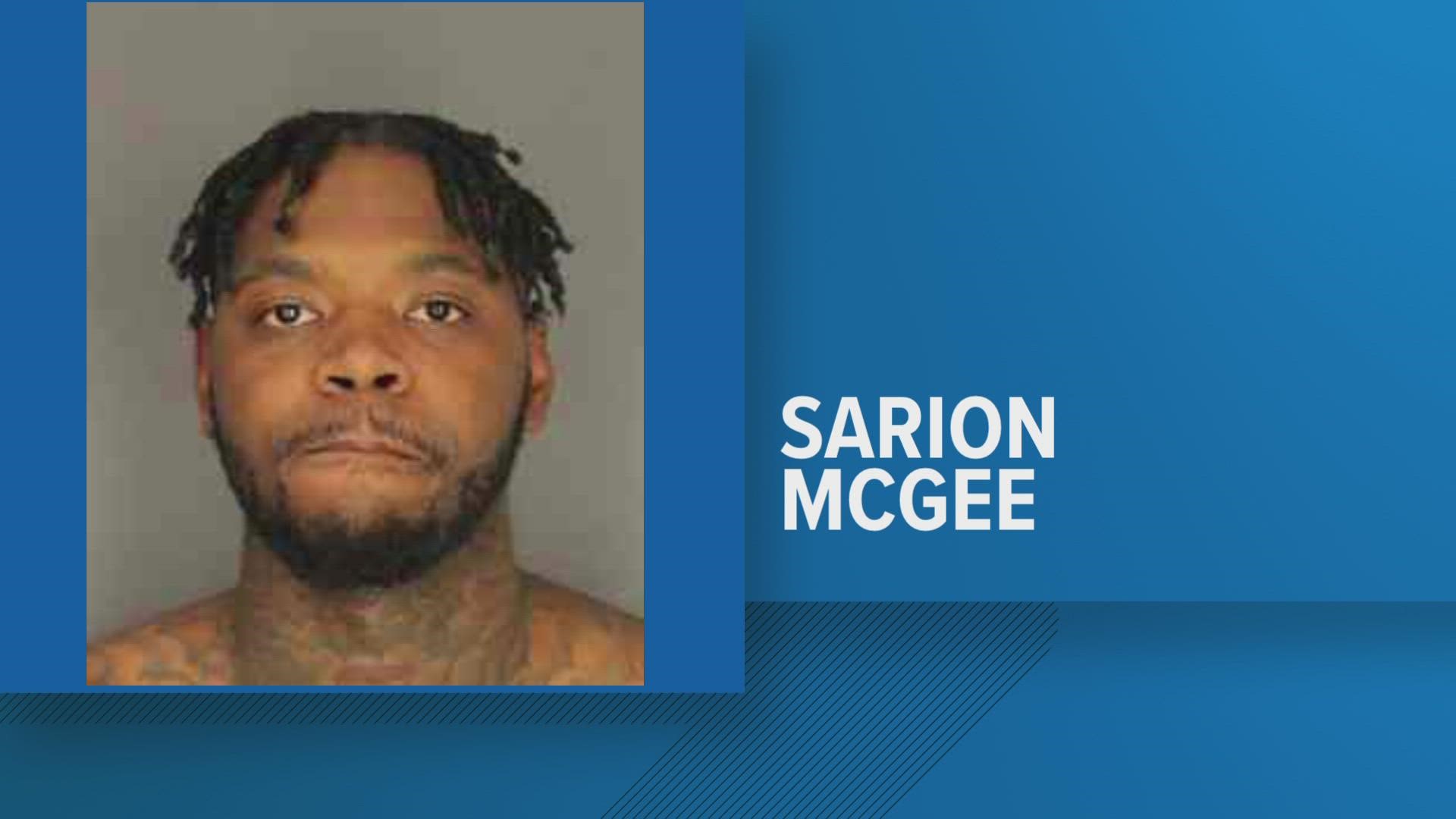 Sarion McGee pleaded guilty yesterday... after campus security says it found him back in June with two loaded illegal handguns in his fanny pack.