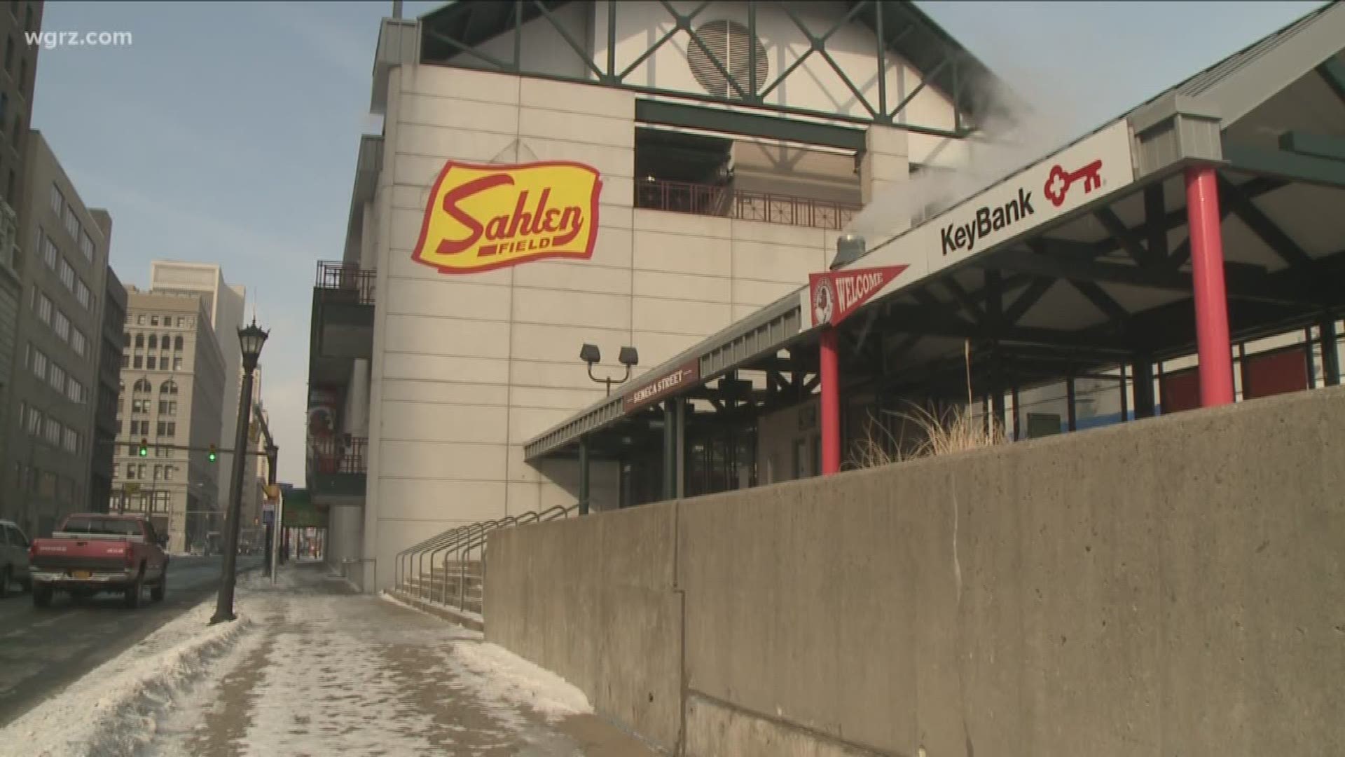 Sahlen Field Signs Go Up At The Ballpark