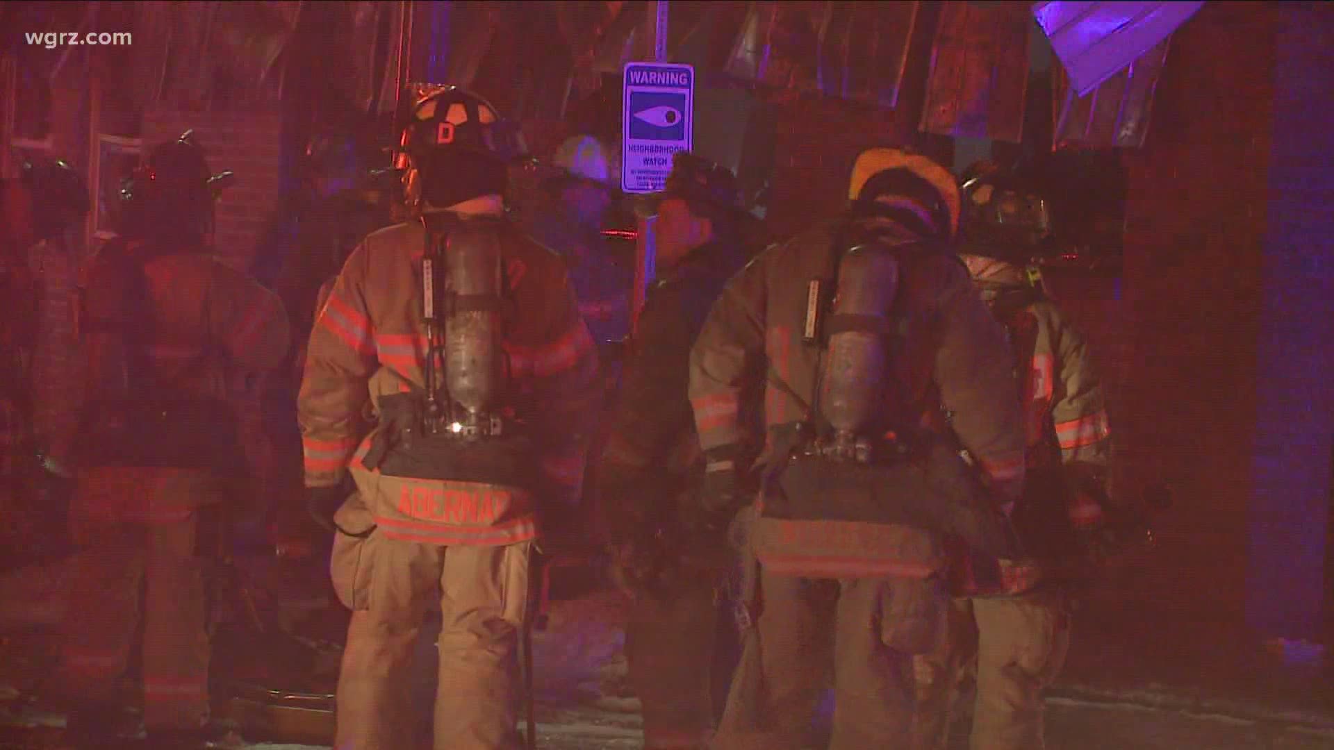 The fire broke out late Monday night in the city's Bailey-Lovejoy neighborhood.