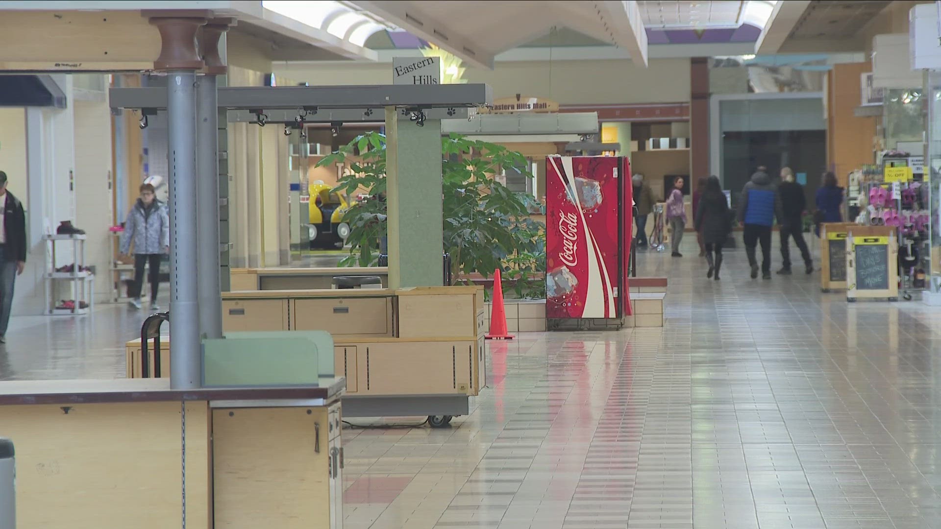 The Eastern Hills Mall interior concourse will close to the public as of Sunday