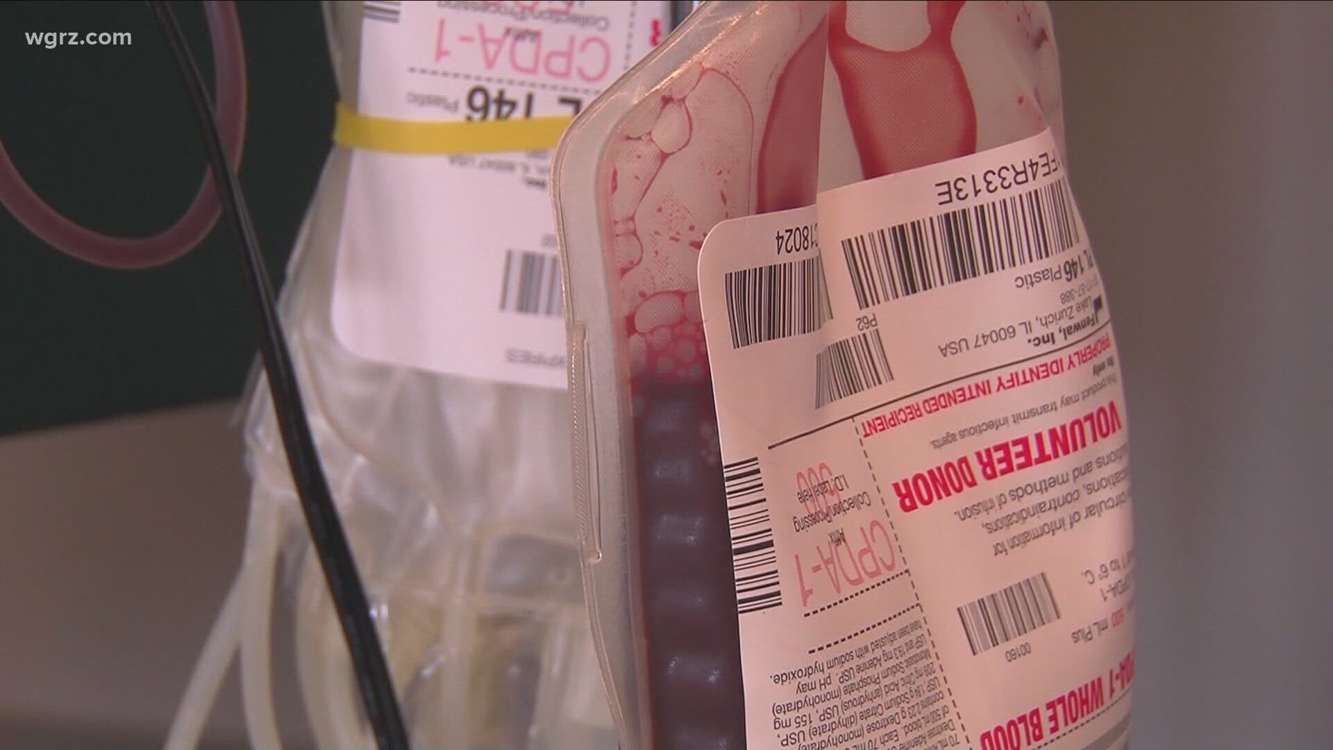 The group says it has less than a one day supply of type o blood and a 2-day supply of all other blood types.