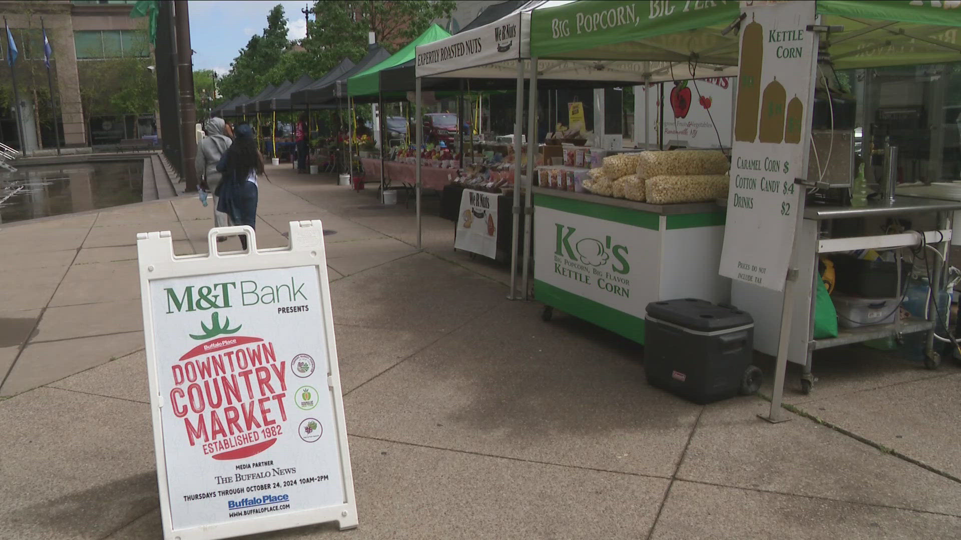 You can find a dozen vendors at Fountain Plaza every Thursday from 10 a.m. to 2 p.m. The market features produce, specialty foods, and homemade goods.