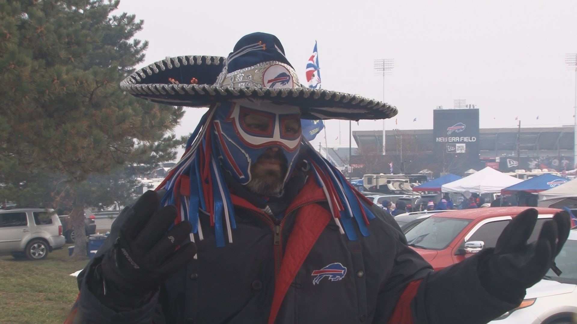 Ezra Castro, better known as the Bills Mafia super-luchador-fan Pancho Billa, sits down with Joshua Robinson at the Red Pinto Tailgate party to talk Castro's health, his mask, the future of the Pancho name, and much more.