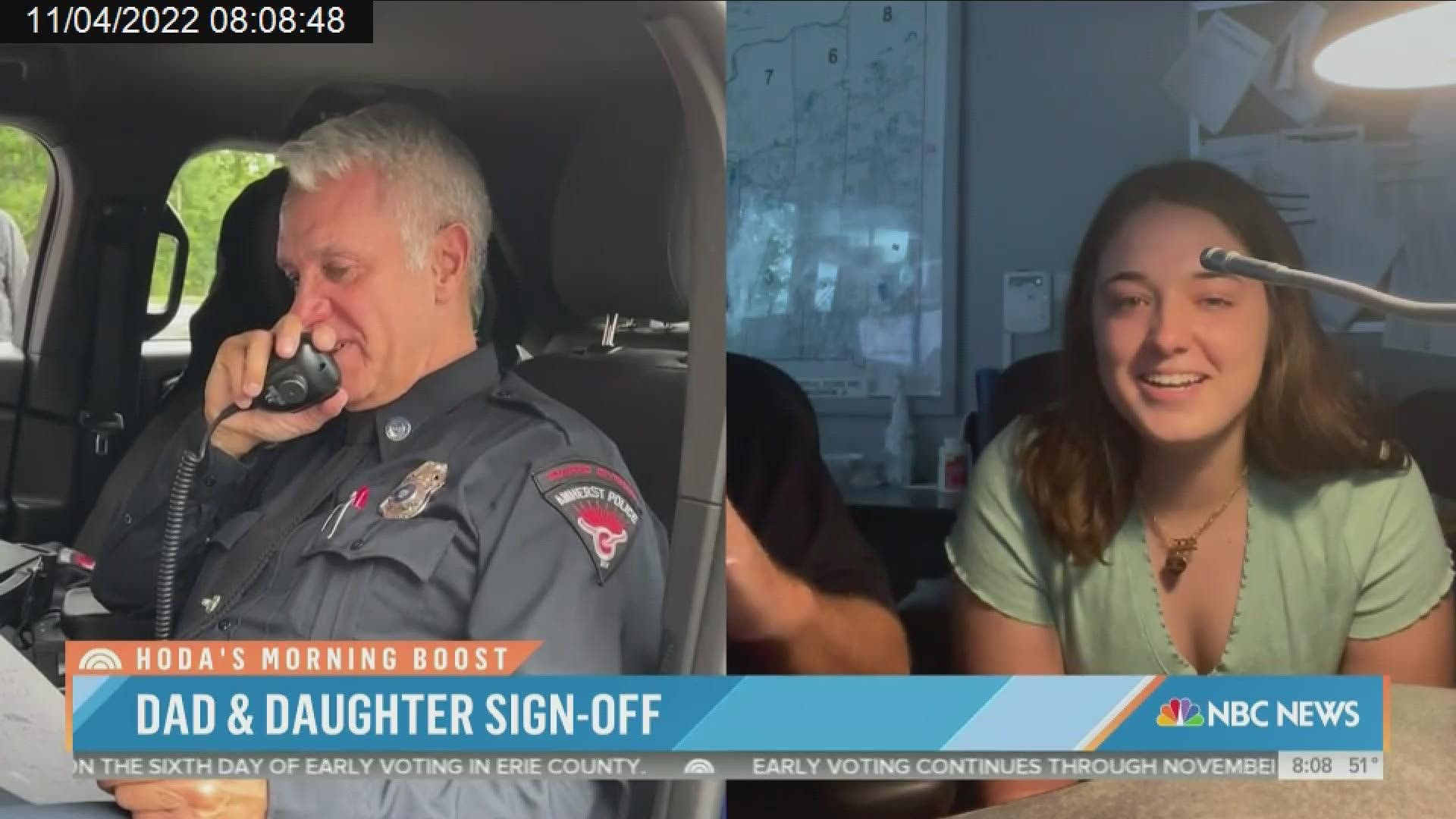 Senior Investigator Scott Lawida retired earlier this year after 35 years of service, and he was surprised by his daughter on his last day.