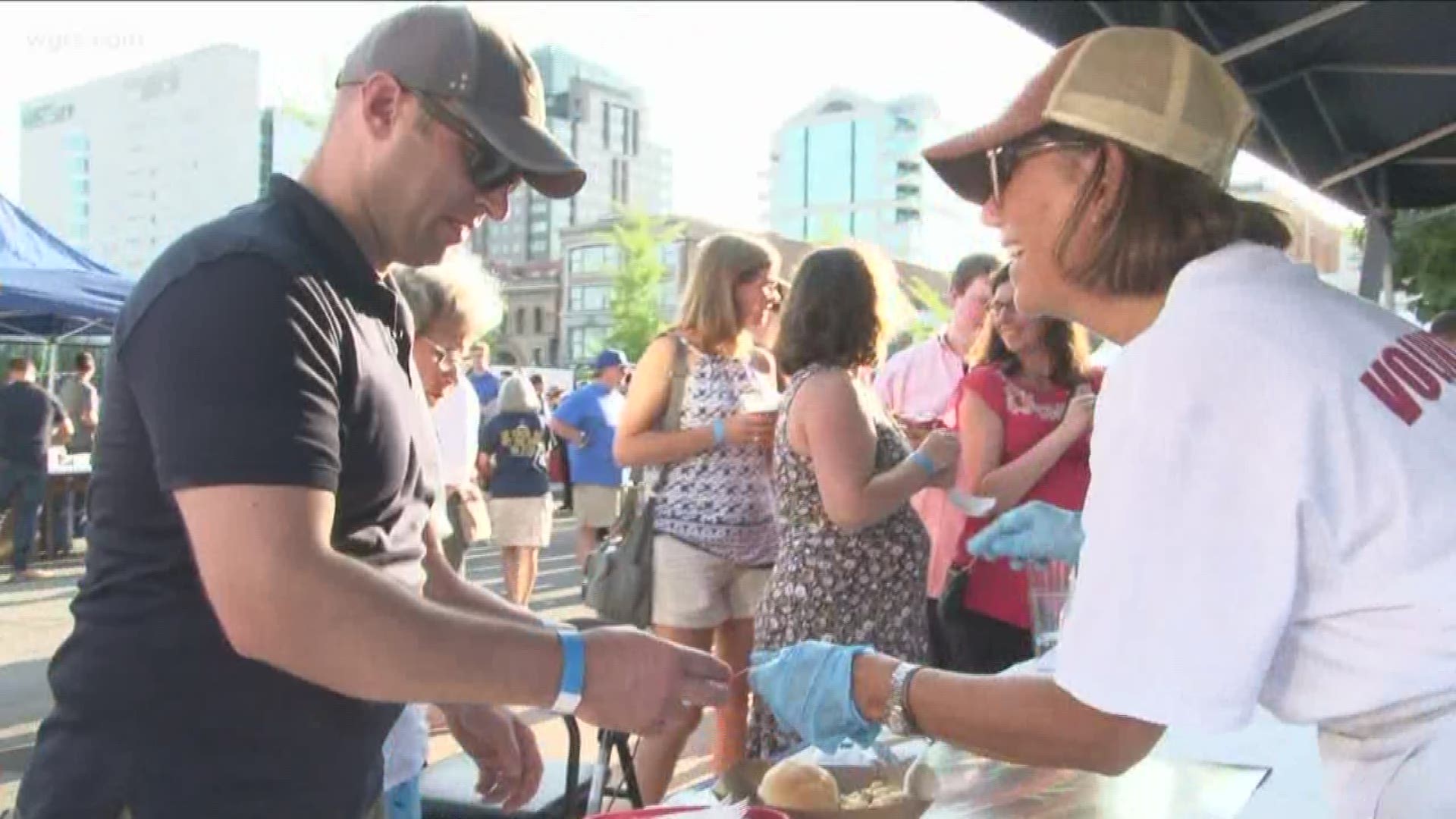 The street festival is held annually to celebrate the feast of St. Ignatius.