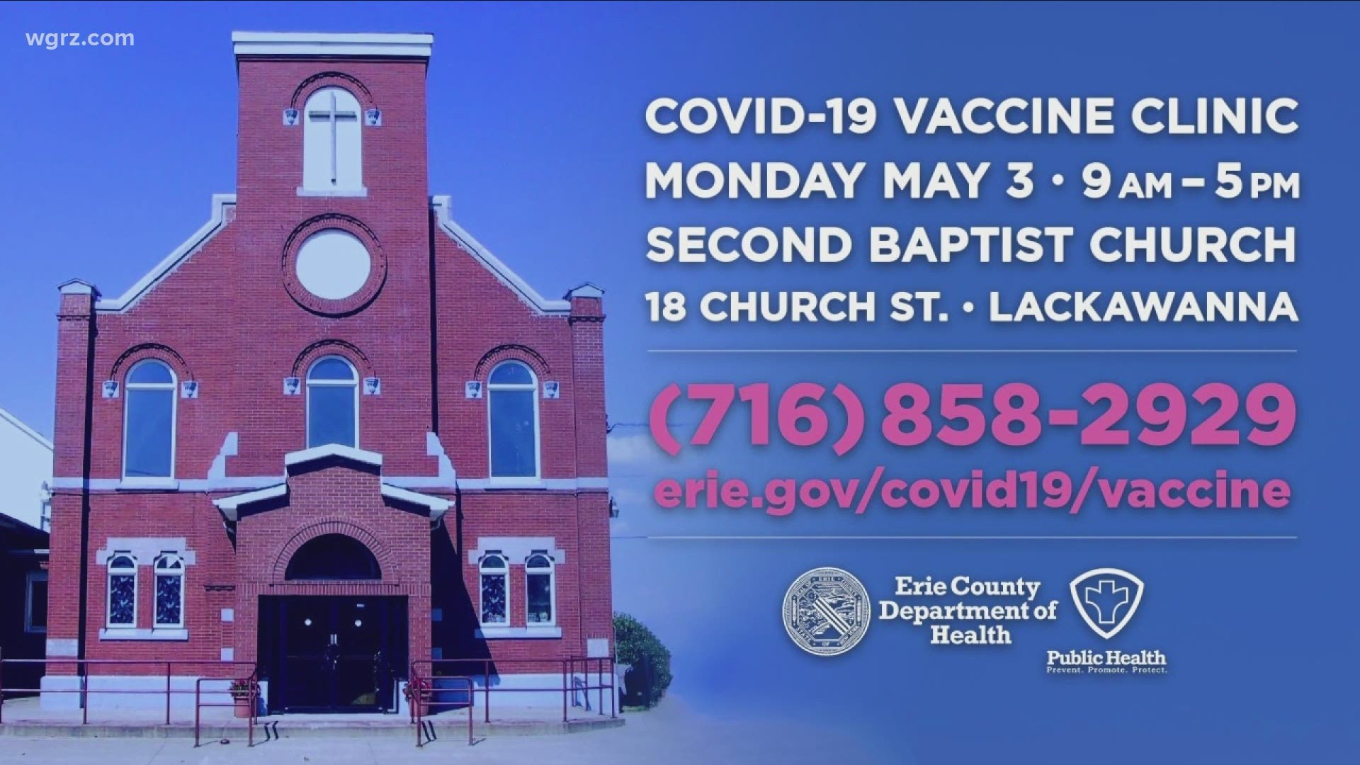 Second Baptist Lackawanna vaccine clinic this Monday