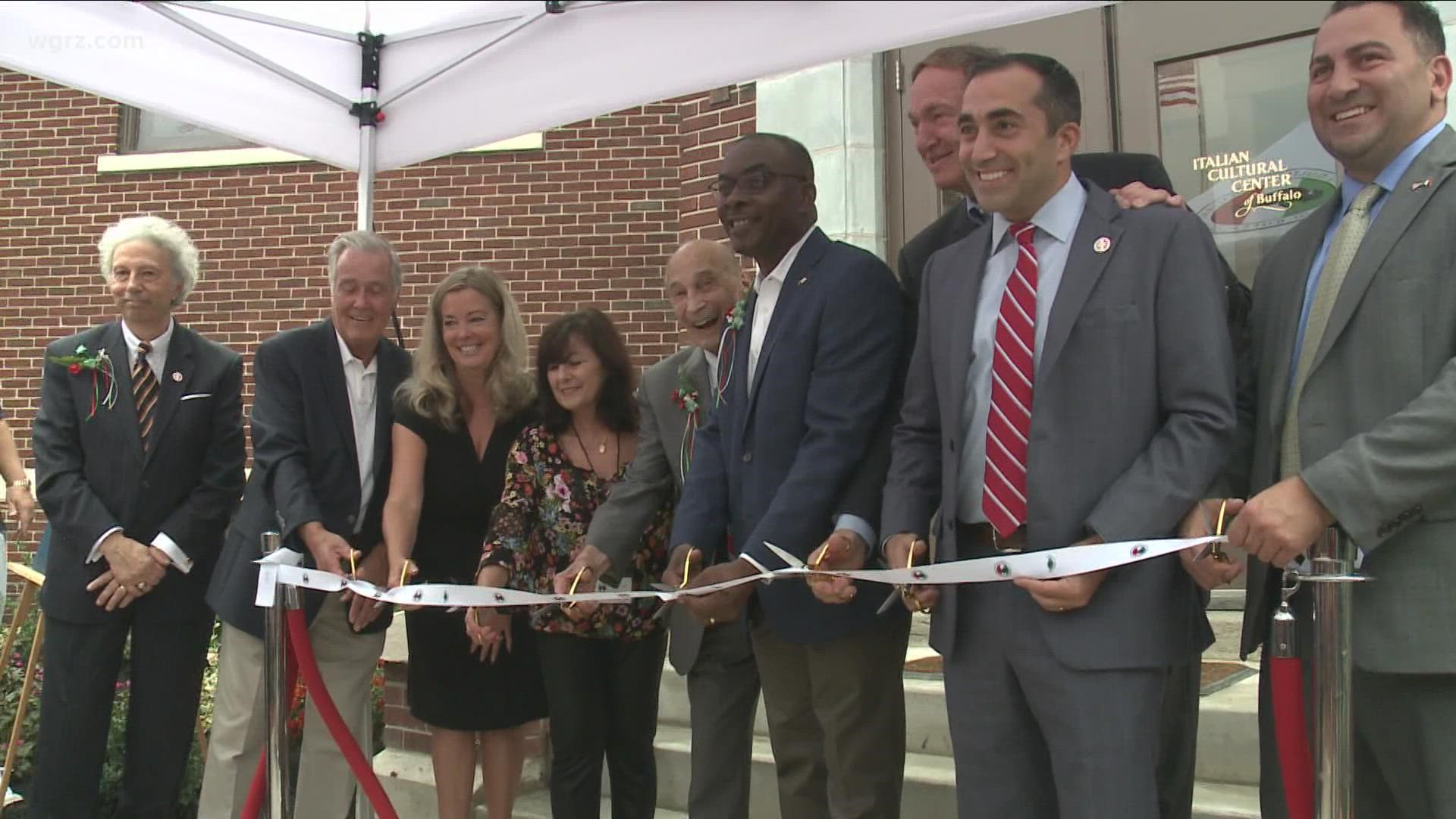 The ribbon was cut on the Italian Cultural Center at the corner of Hertel and Delaware. CCI Buffalo made it a mission to preserve history and look to the future.
