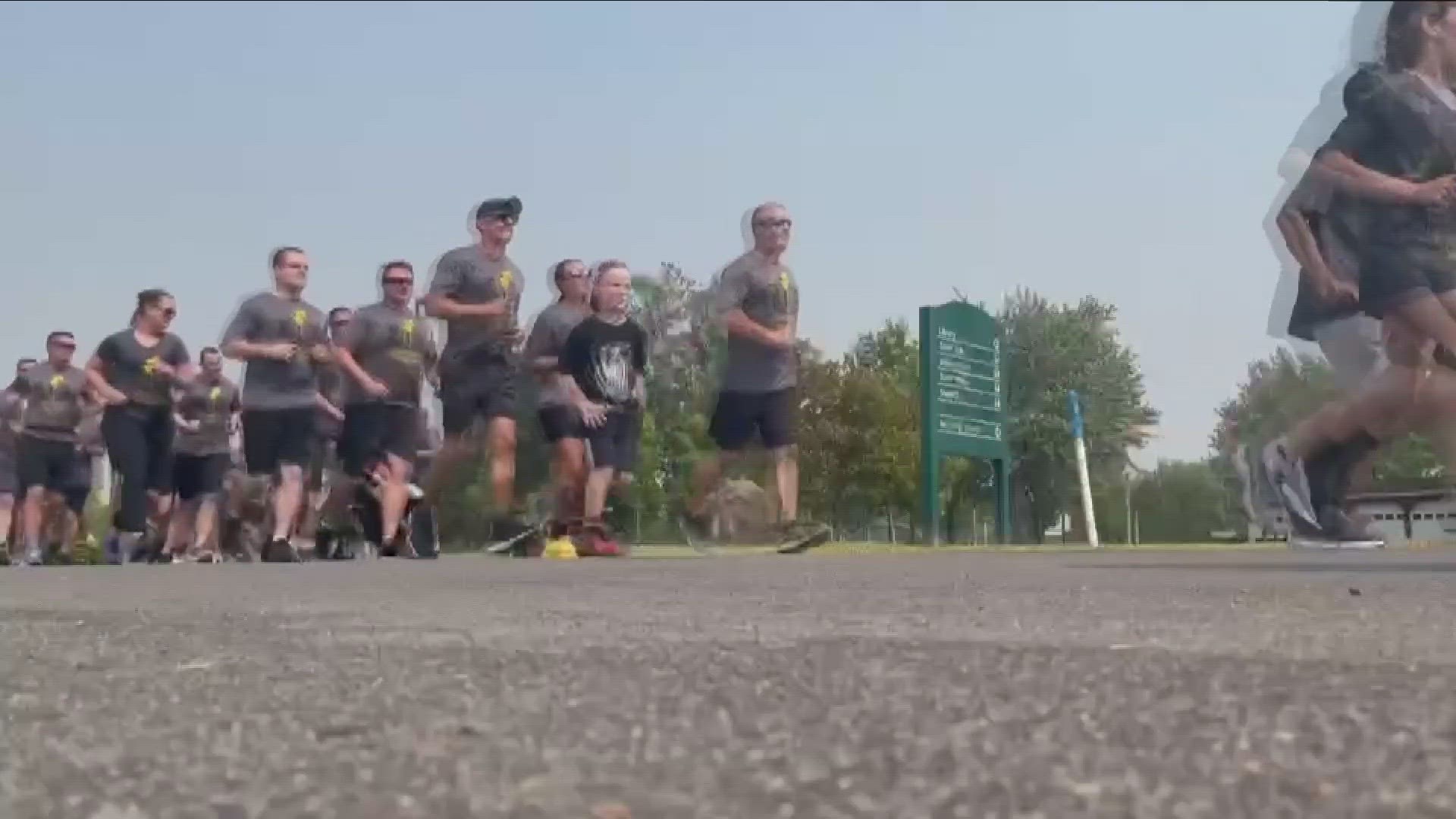 The nearly five mile leg of the Law Enforcement Torch Run went from the SP Clarence barracks to Main and Transit.