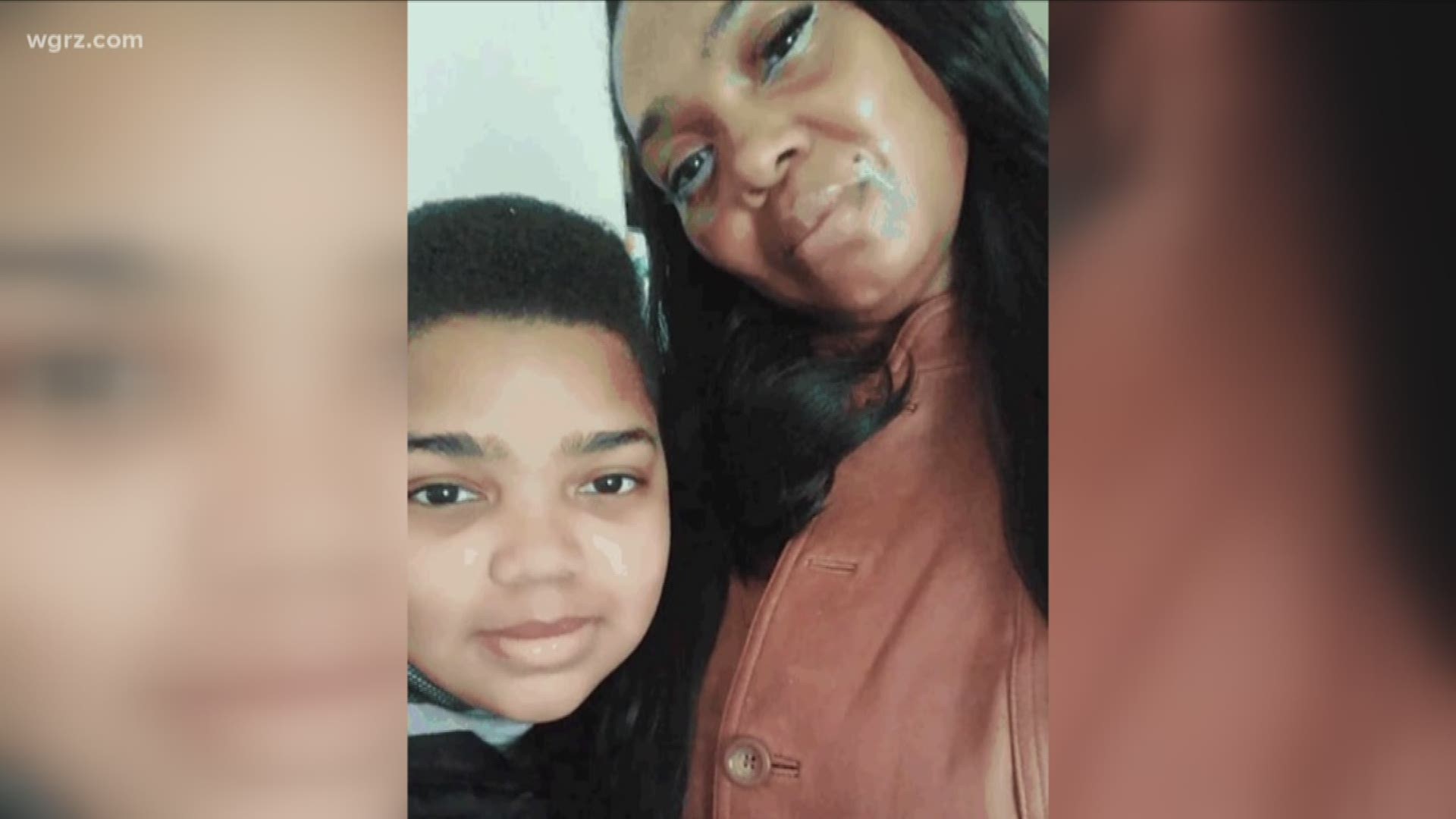 13-year-old Marquese Wright may be with his mother Christine Heard...