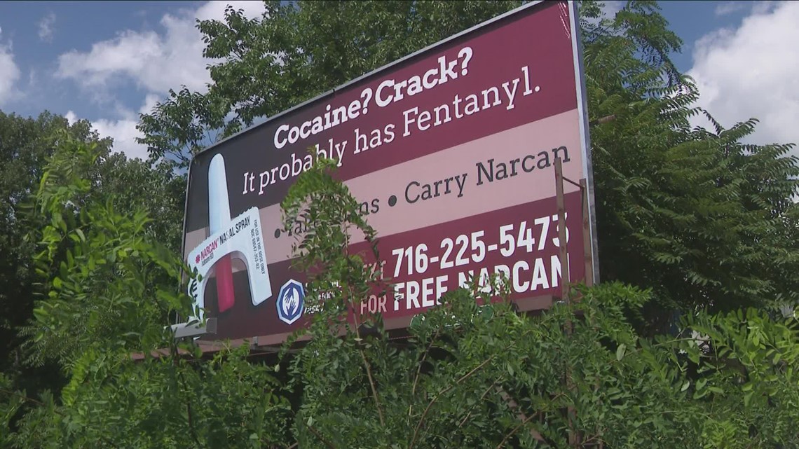 Erie County turns to billboards to help prevent overdose deaths