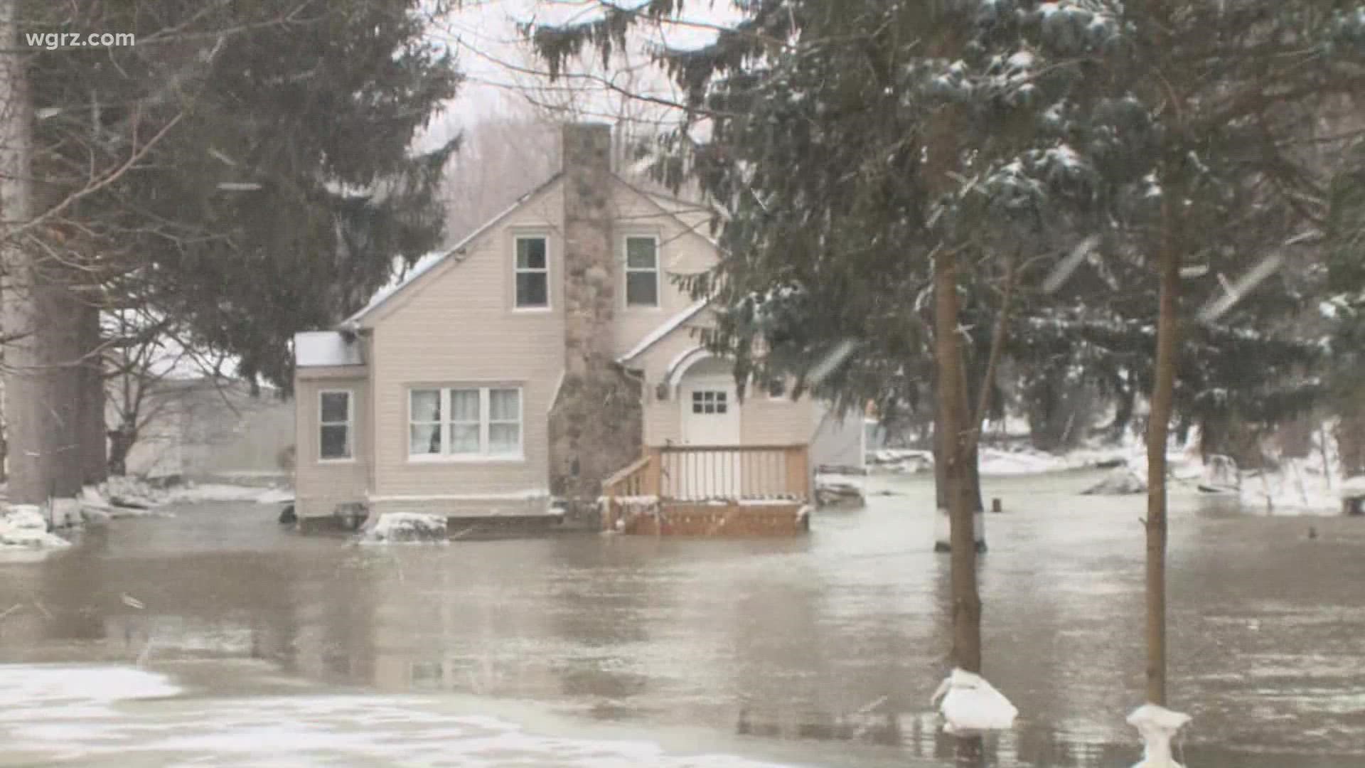 town of evans disaster coordinator says about 20 to 30 homes have been affected