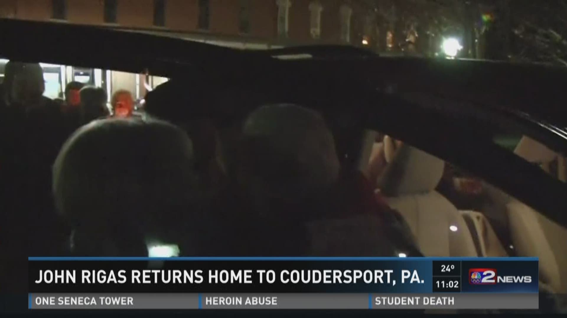 John Rigas Returns Home to Coudersport, PA
