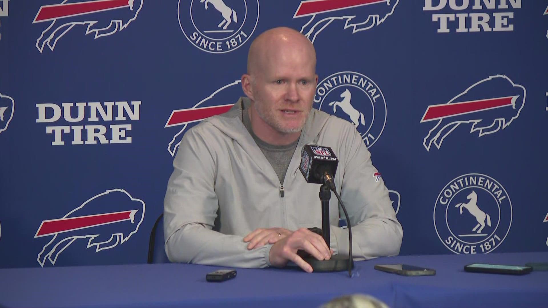 Buffalo Bills head coach Sean McDermott discusses upcoming playoff game  against the Dolphins 