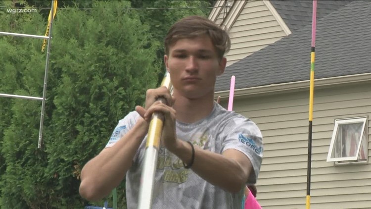 Orchard Park athlete uses backyard to help train as he qualifies for Nike national competition