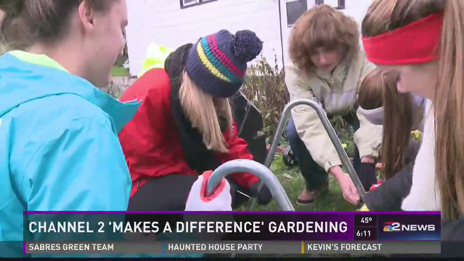 Channel 2 'Make A Difference ' Gardening