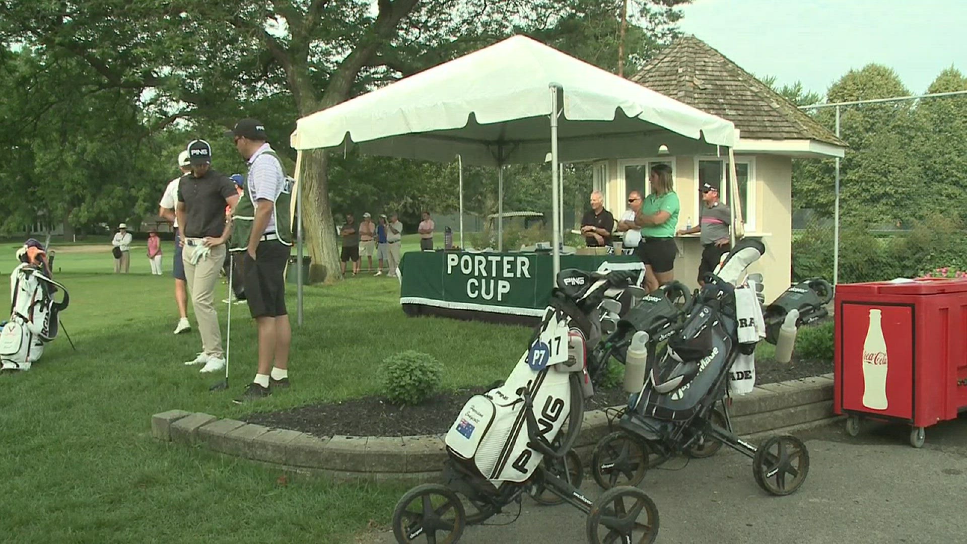 Some great shots highlighted the second round of the Porter Cup golf tournament.