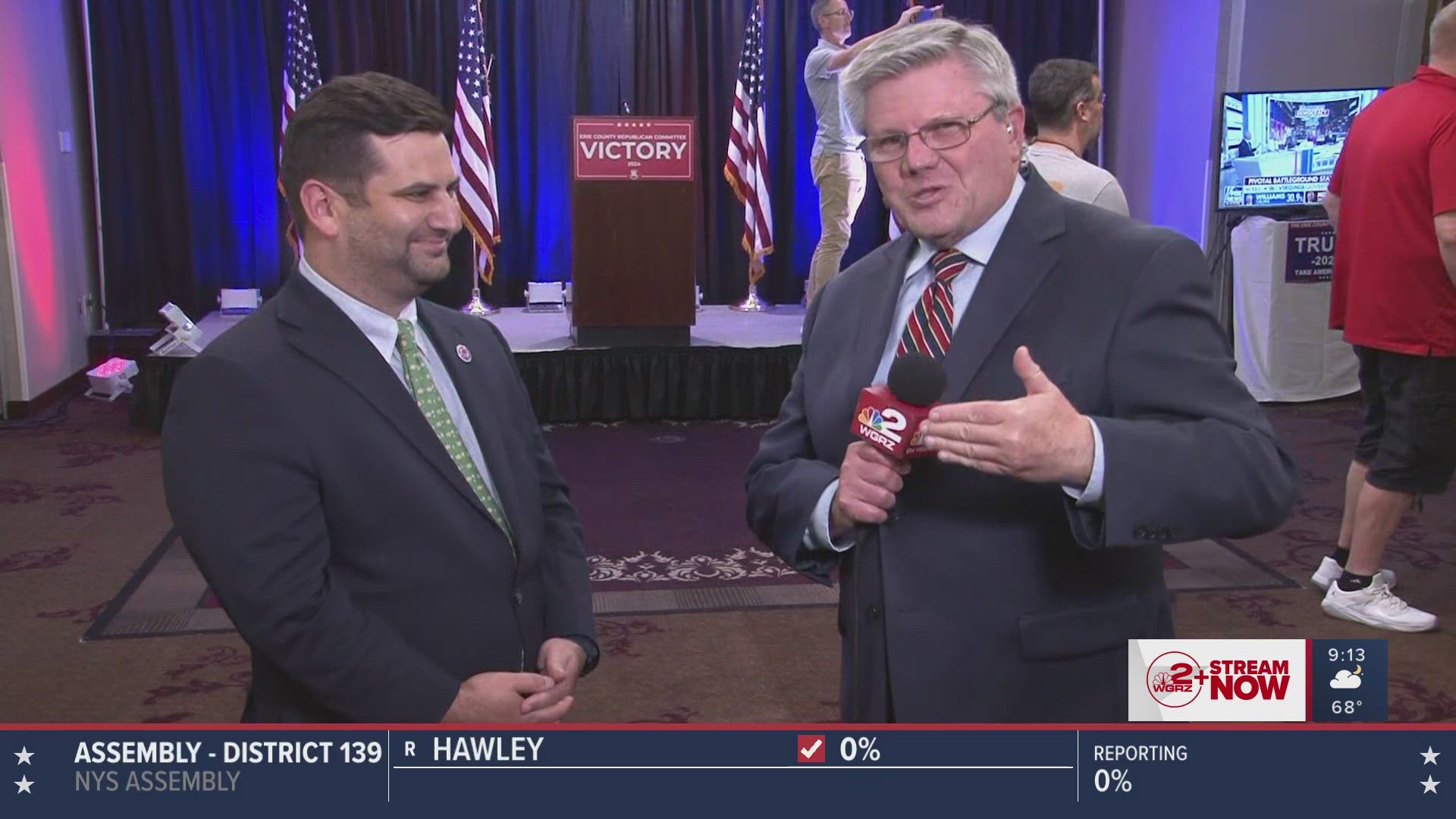 Election Night: An interview with Michael Kracker at the Erie County Republican Party headquarters.