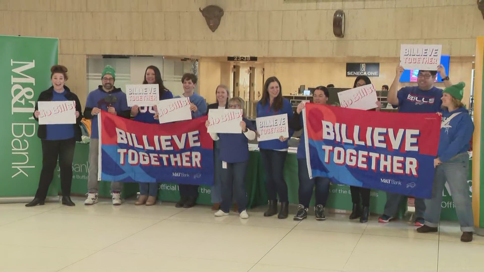 The "Bill-ieve Together" rally is bringing the Bills hype to downtown Buffalo