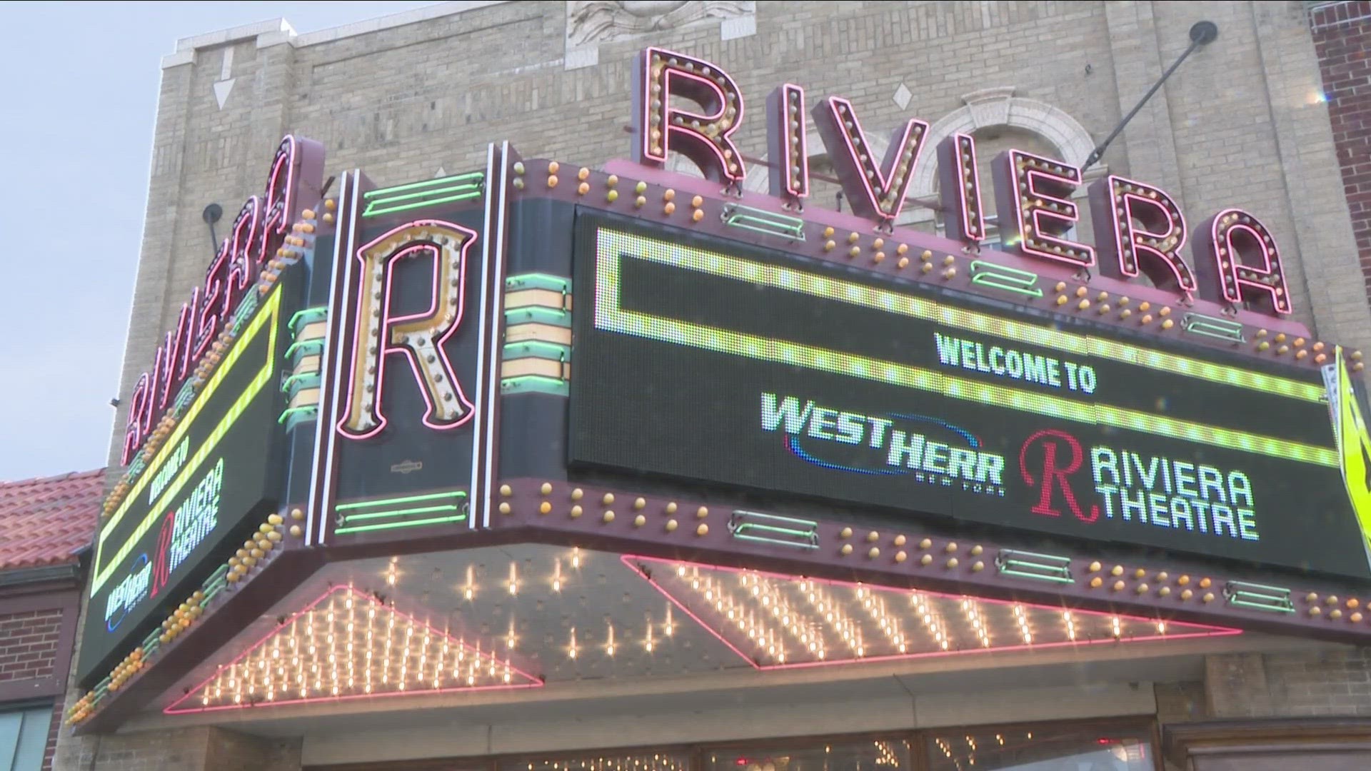 The historic Riviera Theatre will now be known as the West Herr Riviera Theatre.