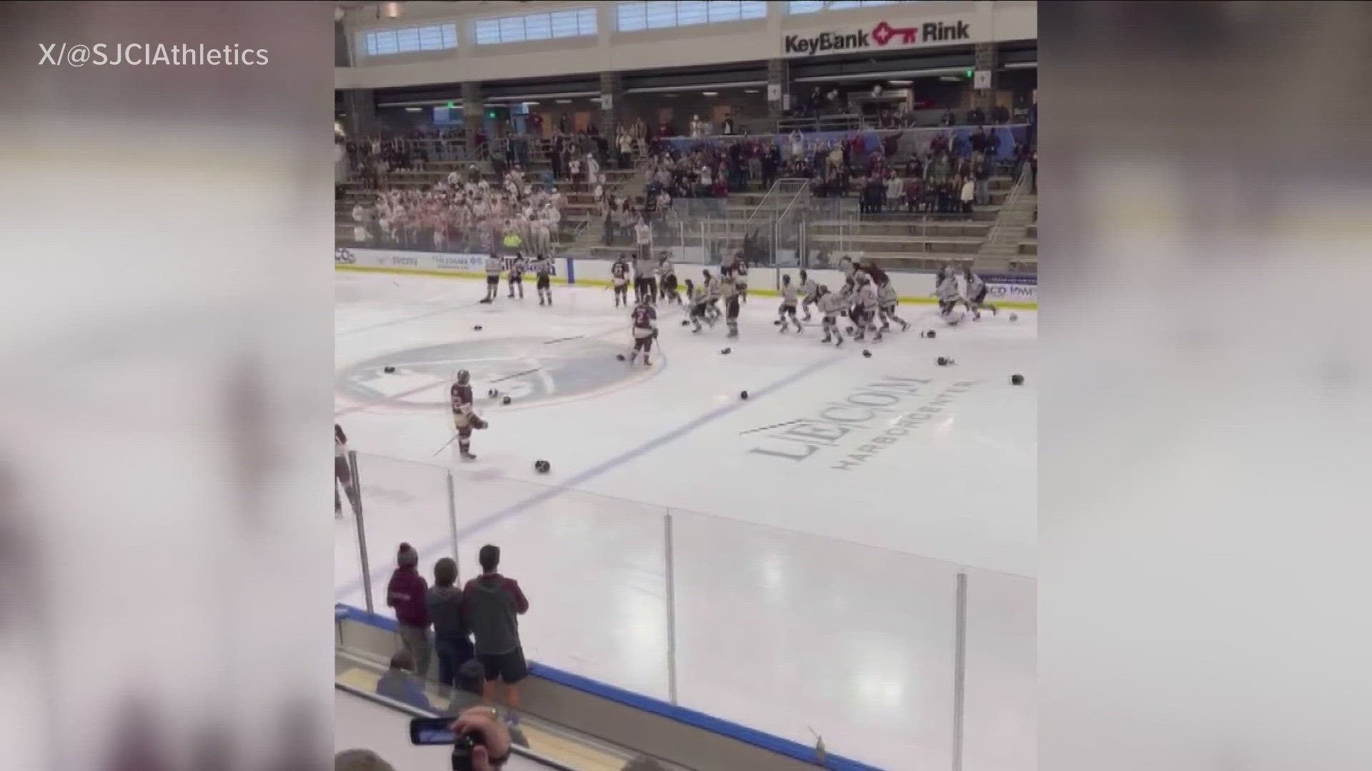 The Marauders defeated Monsignor Farrell 3-2 in overtime at LECOM Harbor Center to capture the NYSCHSAA state championship.