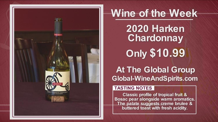 Kevin's Wine of the Week is the 2020 Harken Chardonnay