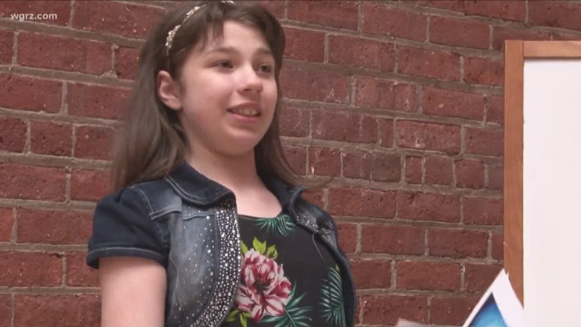 Art helps 12-year-old girl find her voice