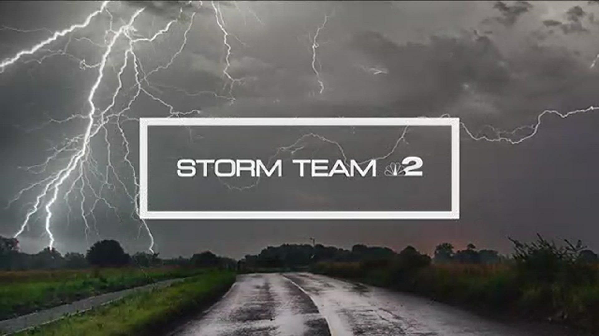 Storm Team 2 has your weather forecast with Elyse Smith.