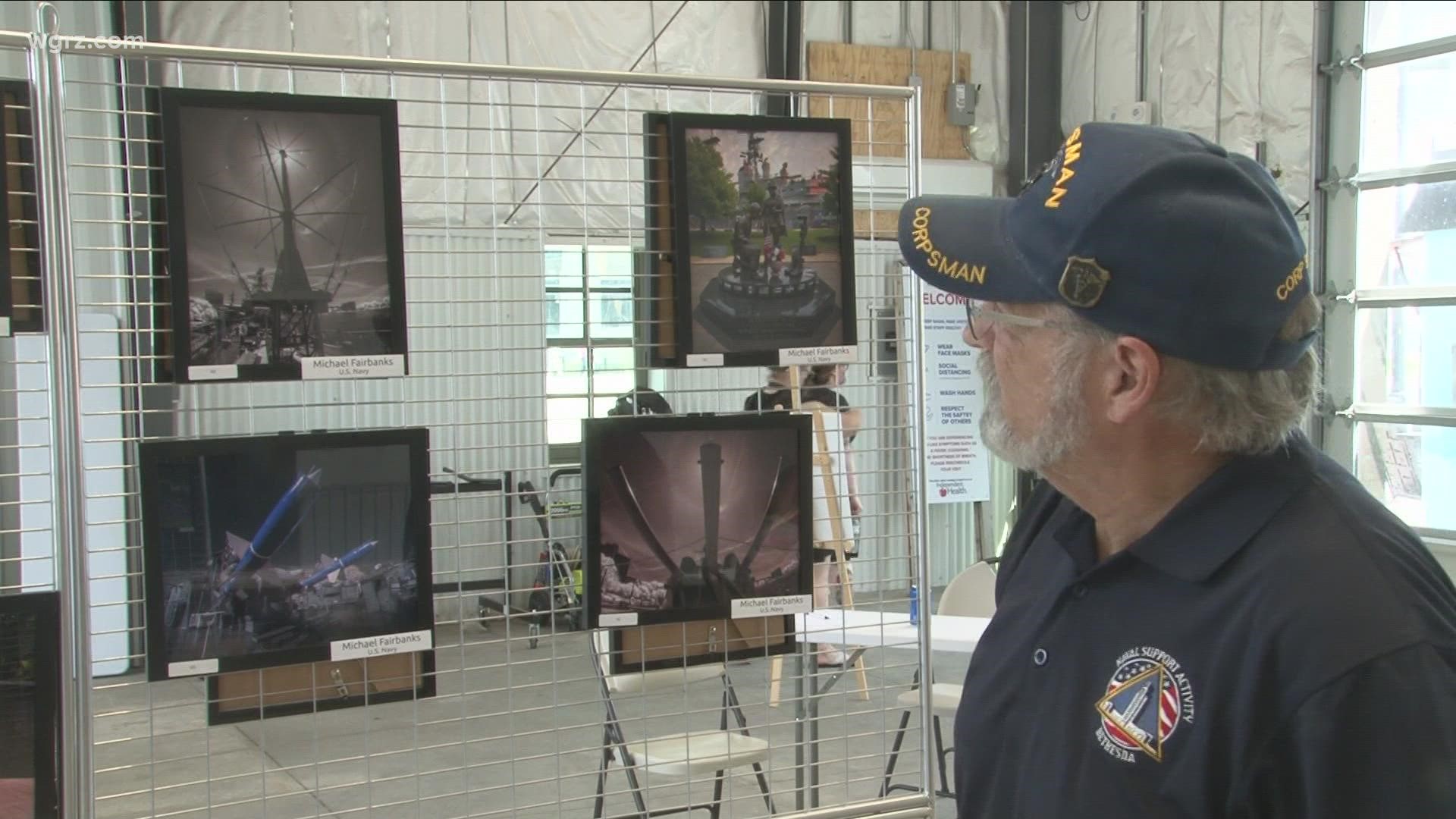 18 photographers took part in a unique photo contest. "Through the Eyes of a Veteran" at the Naval Park held a viewing party.