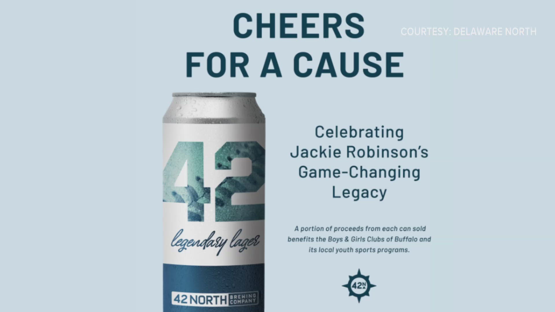 Its a limited-edition brew CALLED "LEGENDARY LAGER" honoring baseball great Jackie Robinson, who famously wore number 42.