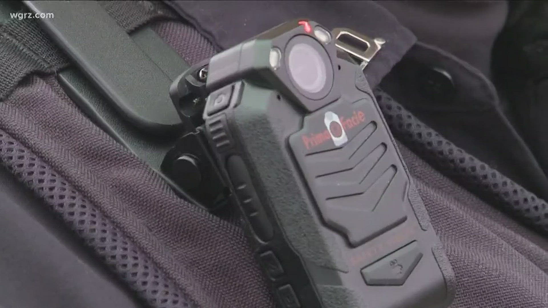 The Buffalo Police Department introduced its pilot body cam program Sunday during the St. Paddy's Day Parade.
