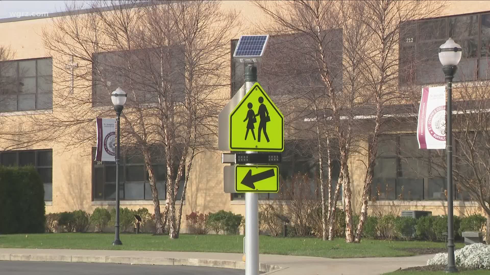 Reduced speed limit zone near St. Joe's HS on Kenmore Avenue