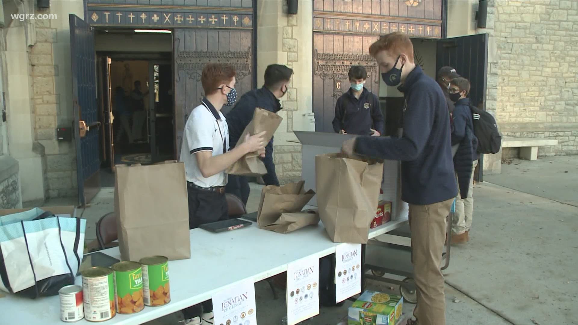 The competitive food drive pits Jesuit High Schools from New York State, Connecticut, New Jersey, and Pennsylvania against each other while helping local food banks.