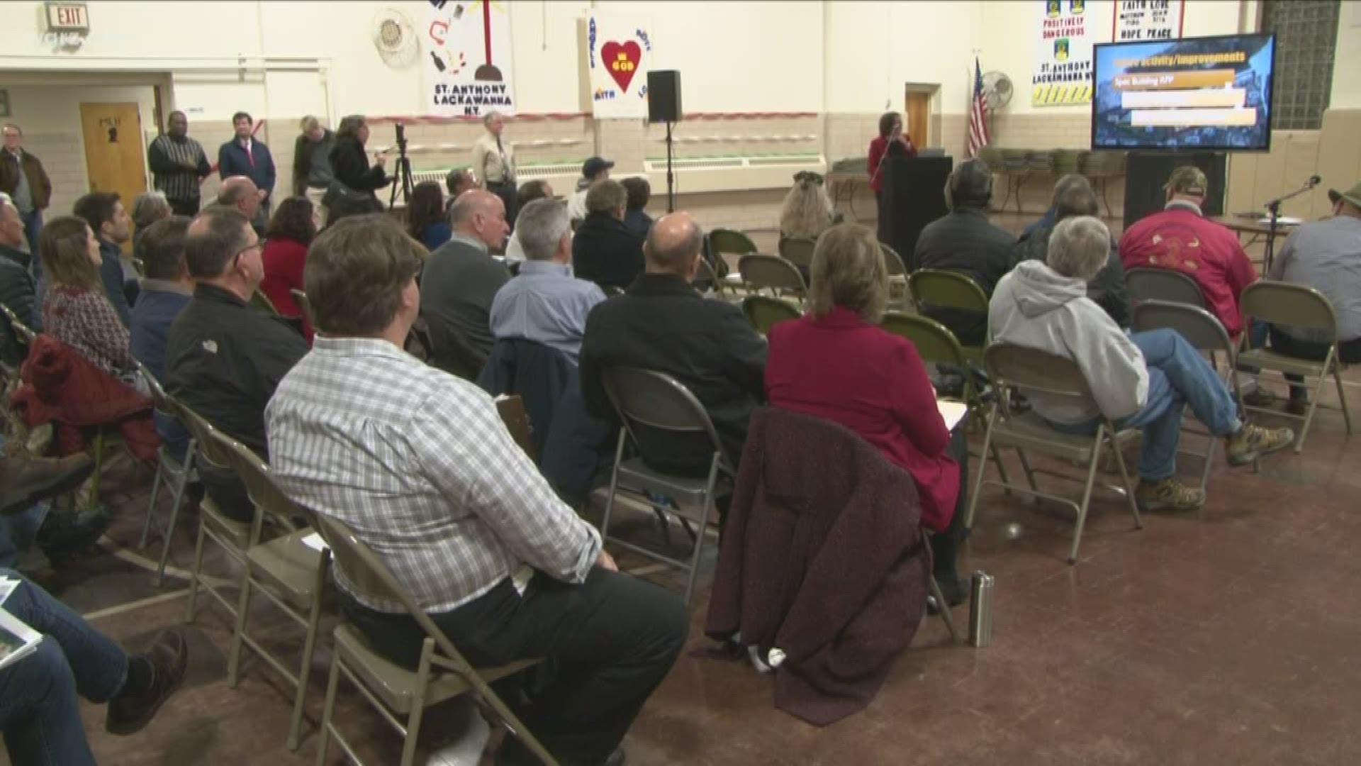 Many who attended the public meeting held Tuesday evening said they would like to see better access to the waterfront.