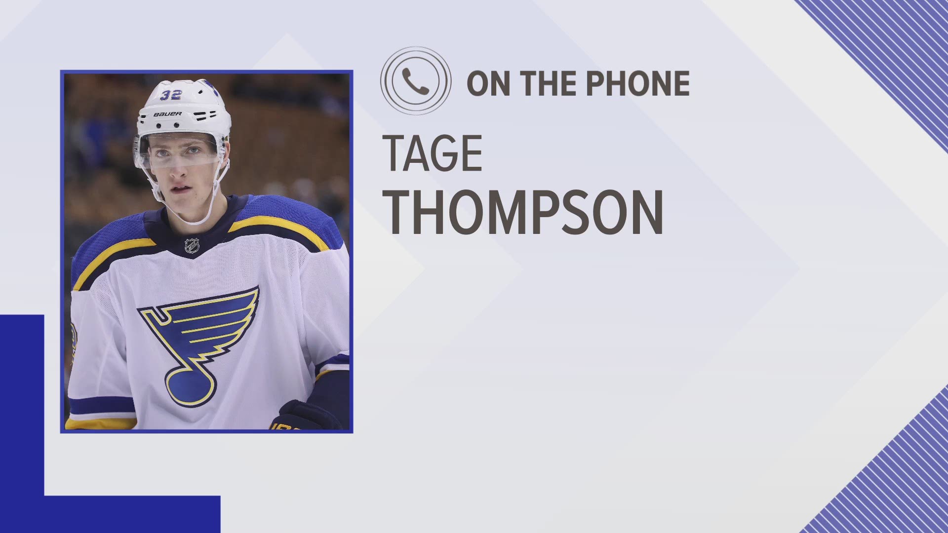 Tage Thompson hopes to earn more playing time with the Sabres than he did with the veteran laden St. Louis Blues.