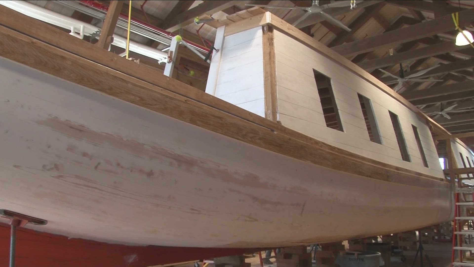 Roger Allen, Master Boatbuilder gives us and update on the canal boat
