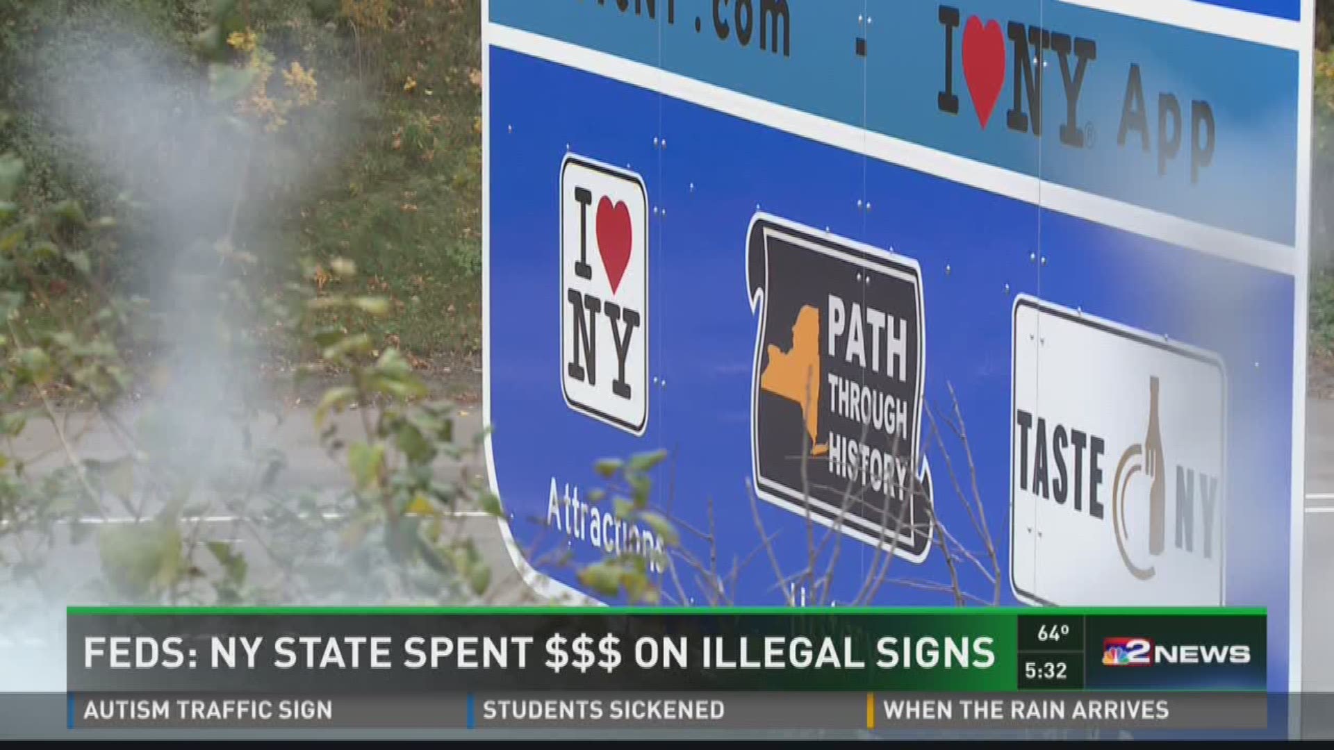 Feds: NY State Spent $$$ On Illegal Signs